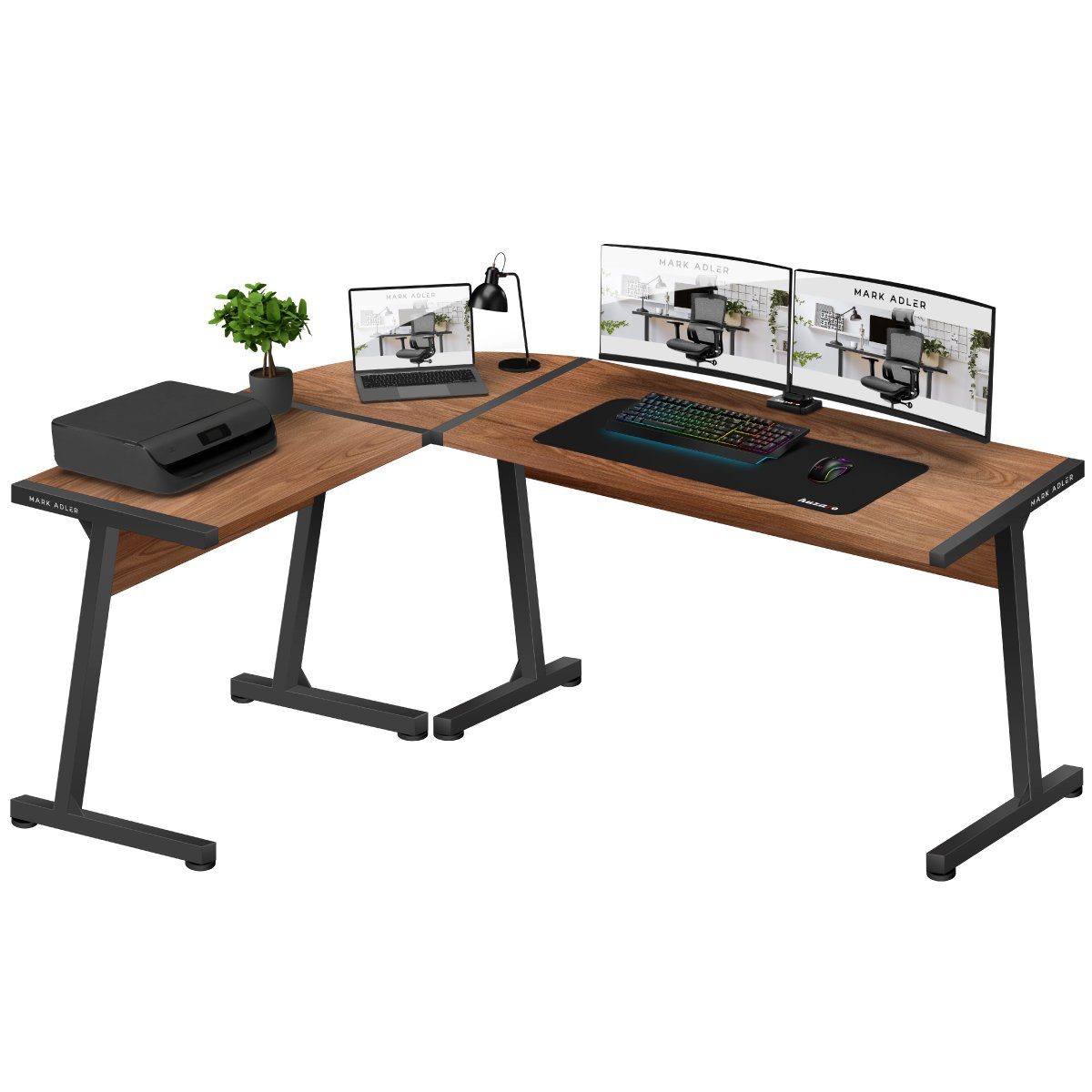 huzaro Eckschreibtisch Hero 5.5 Holz Eckschreibtisch Gaming Tisch  ergonomisch 147x112cm