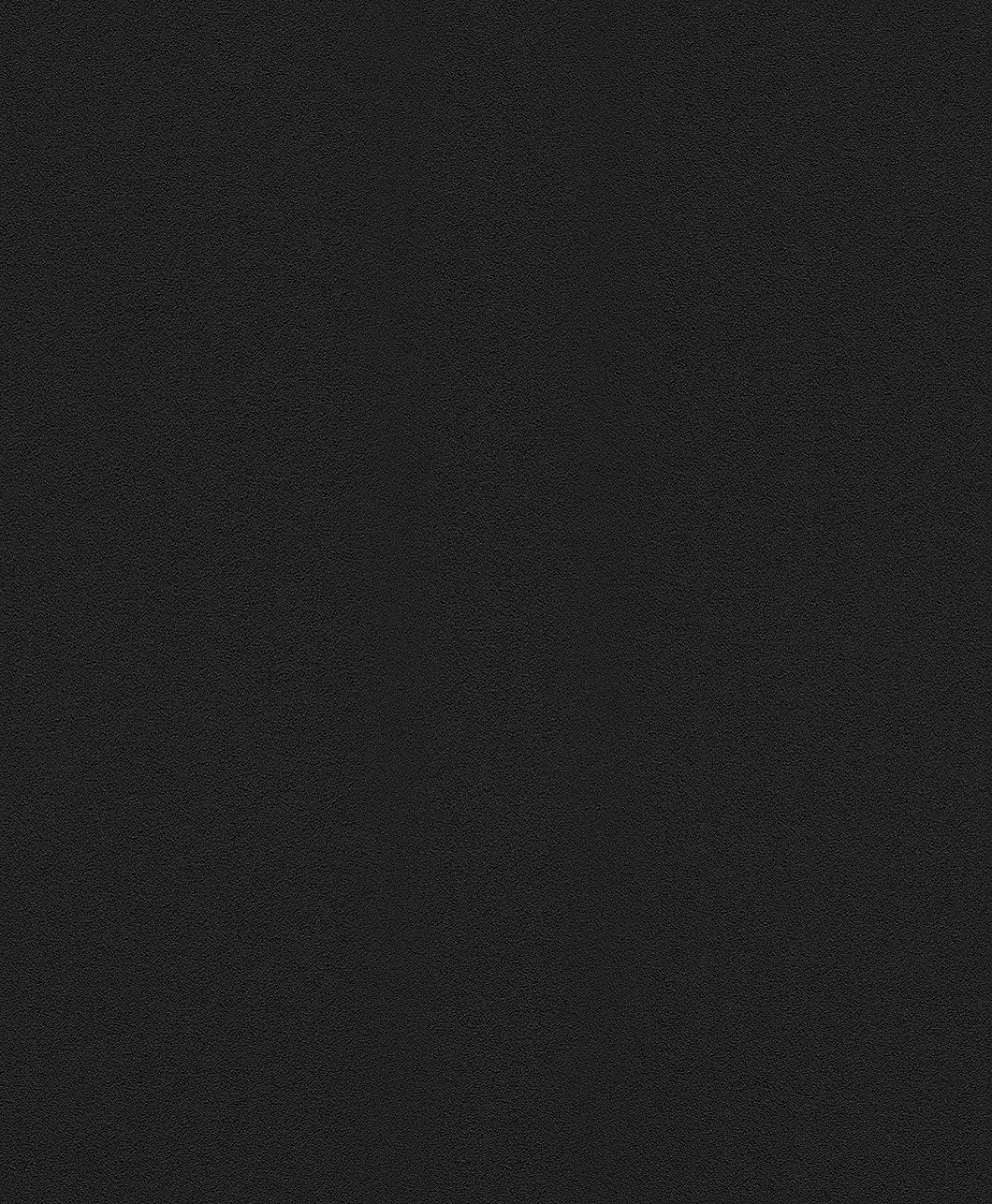 Rasch Vliestapete Uni mit körniger Struktur - Vinyltapete Schwarz, strukturiert, uni, Putzoptik, (1 Rolle, 1 St., 10,05 m x 0,53 m), Lichtbeständige Farben - Feucht abwischbar - Restlost abziehbar