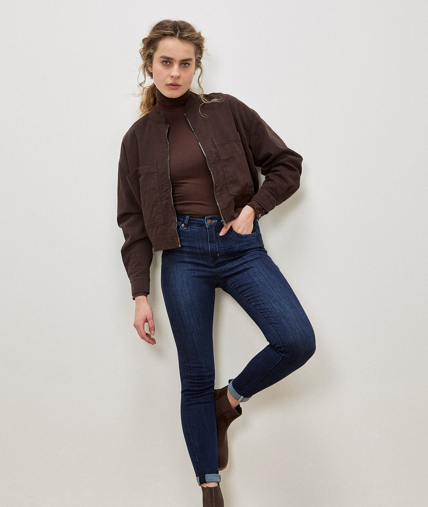 Apricot Skinny-fit-Jeans Skinny-Jeans in dunkler Waschung