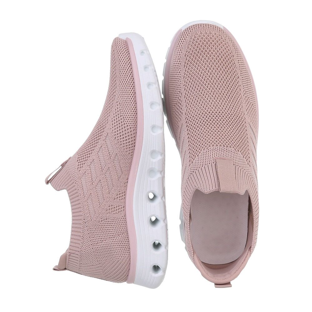 Ital-Design Damen Low-Top Freizeit Sneaker (86188291) Flach Sneakers Low in Altrosa – Bild 5 von 5