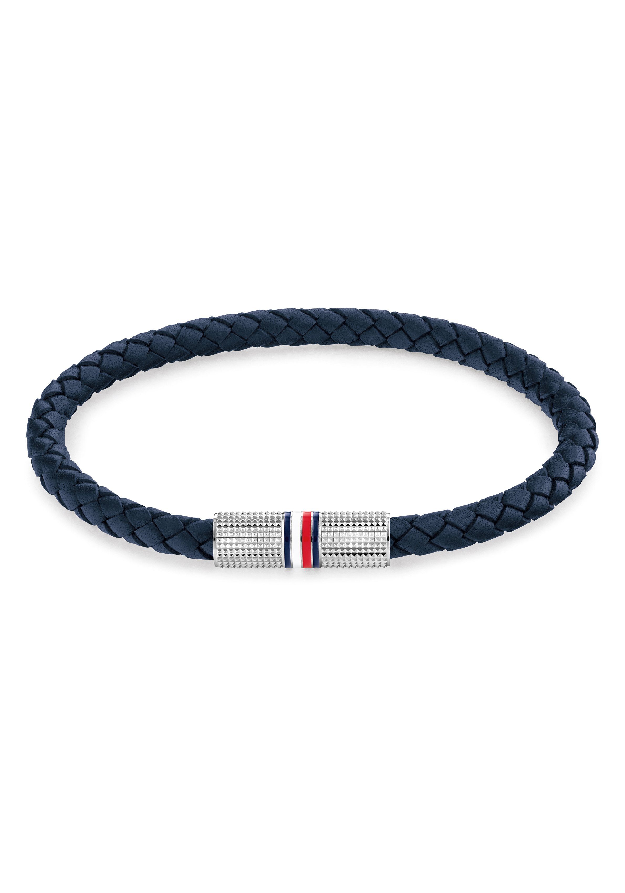 Tommy Hilfiger Armband Schmuck Edelstahl zu Sneaker, Jeans, Shirt, Jeans! Tommy Armschmuck blau-edelstahlfarben Hoodie, Lederarmband