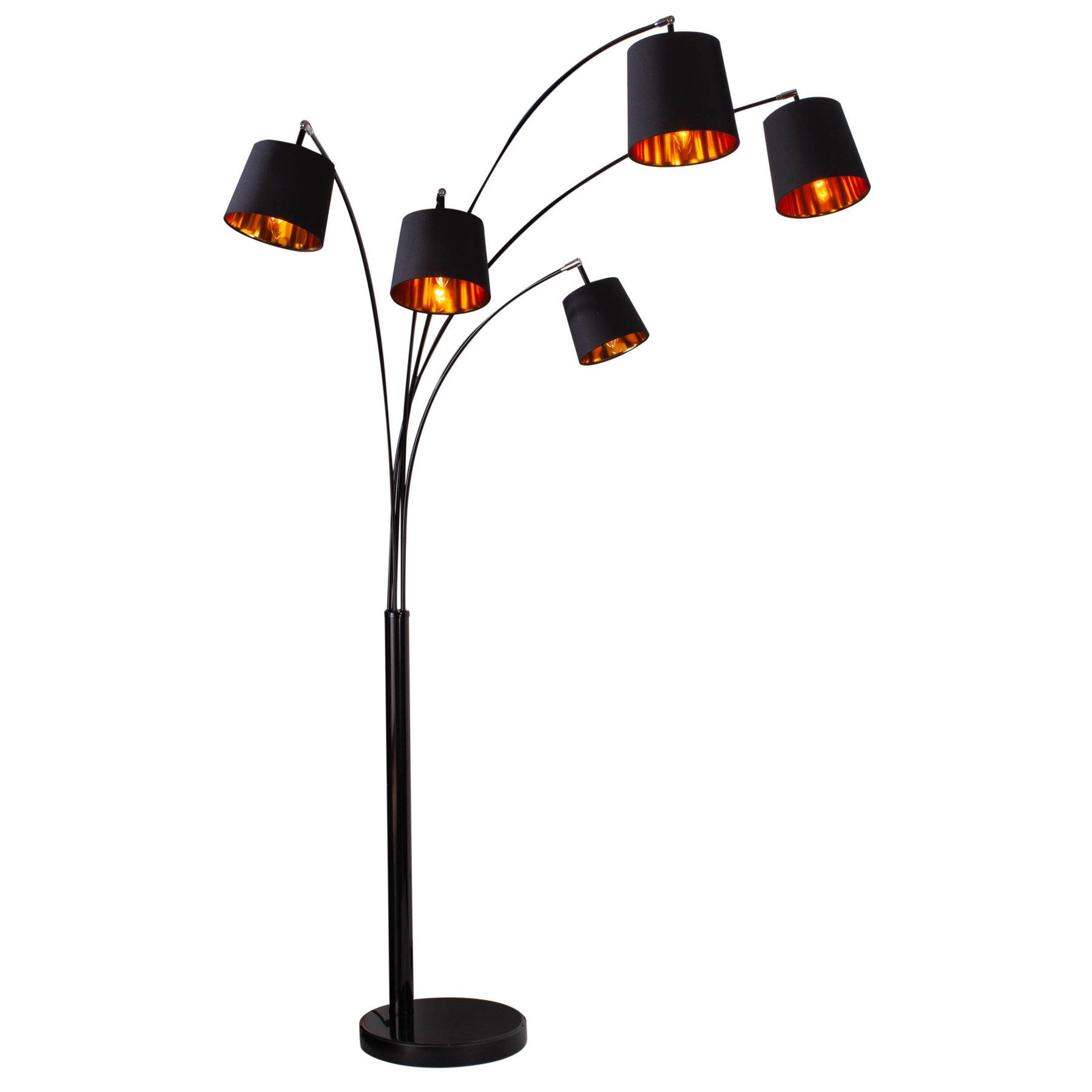 Stehlampe LEVELS 205cm schwarz / gold