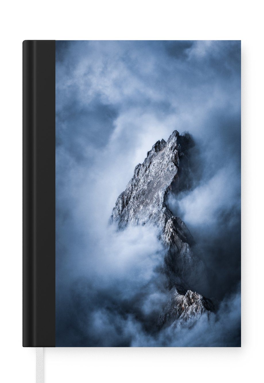 MuchoWow Notizbuch Alpen - Felsen - Wolken, Journal, Merkzettel, Tagebuch, Notizheft, A5, 98 Seiten, Haushaltsbuch