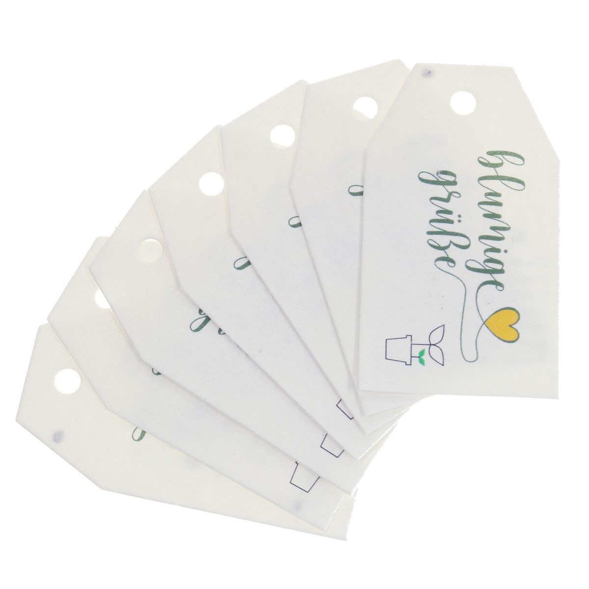 Viana Grußkarten Geschenkanhänger Samenpapier Blumengruß nachhaltige Deko