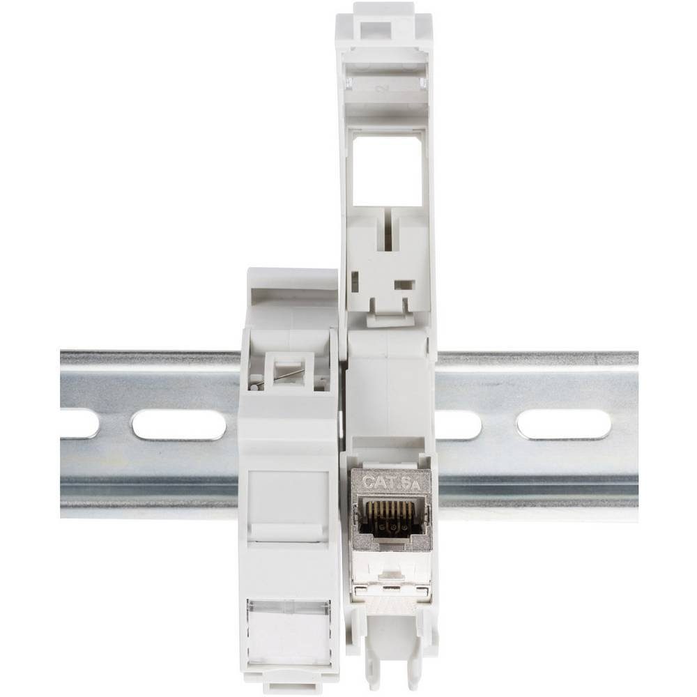 Hutschienenadapter für Keystone Modul, IP20 Netzwerk-Adapter