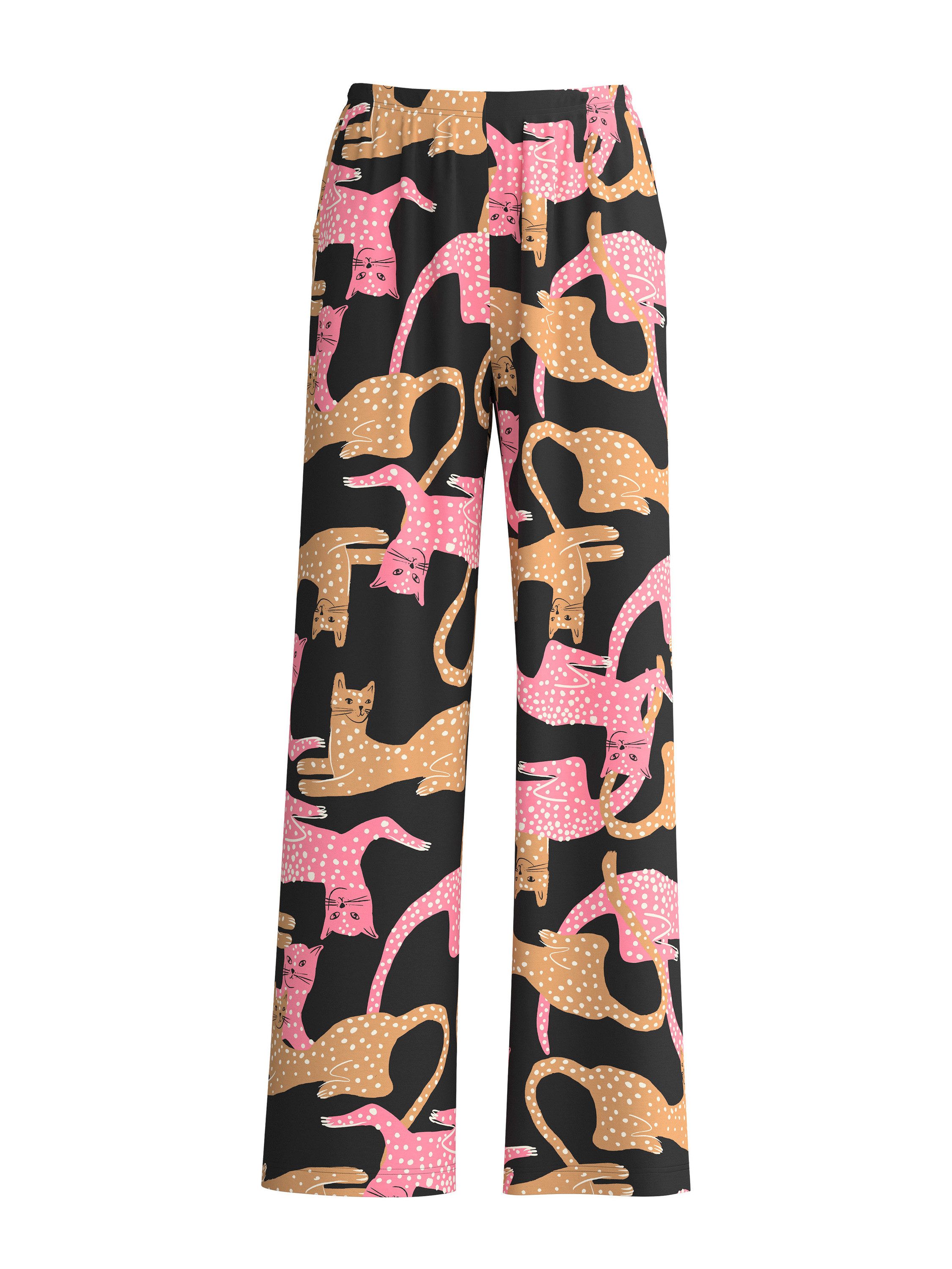 CALIDA Pyjamahose Sleep Over M&M Damen (1-tlg) seidig weich, temperaturausgleichend