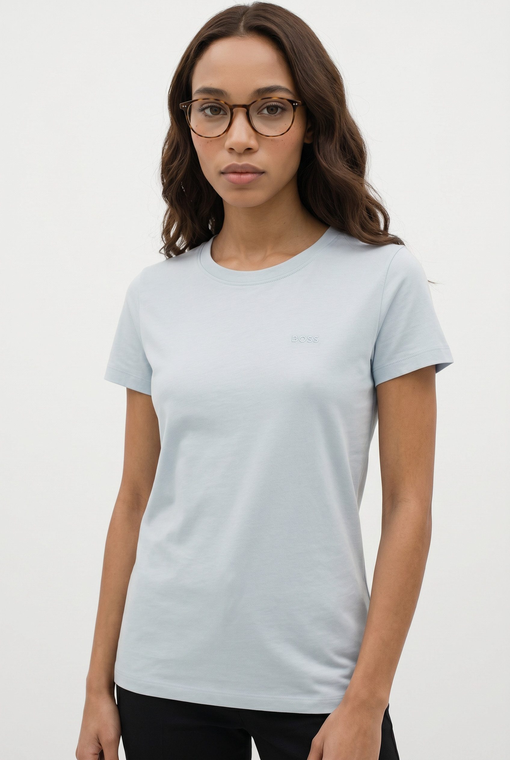 BOSS ORANGE T-Shirt Esogo Premium Damenmode mit Logo