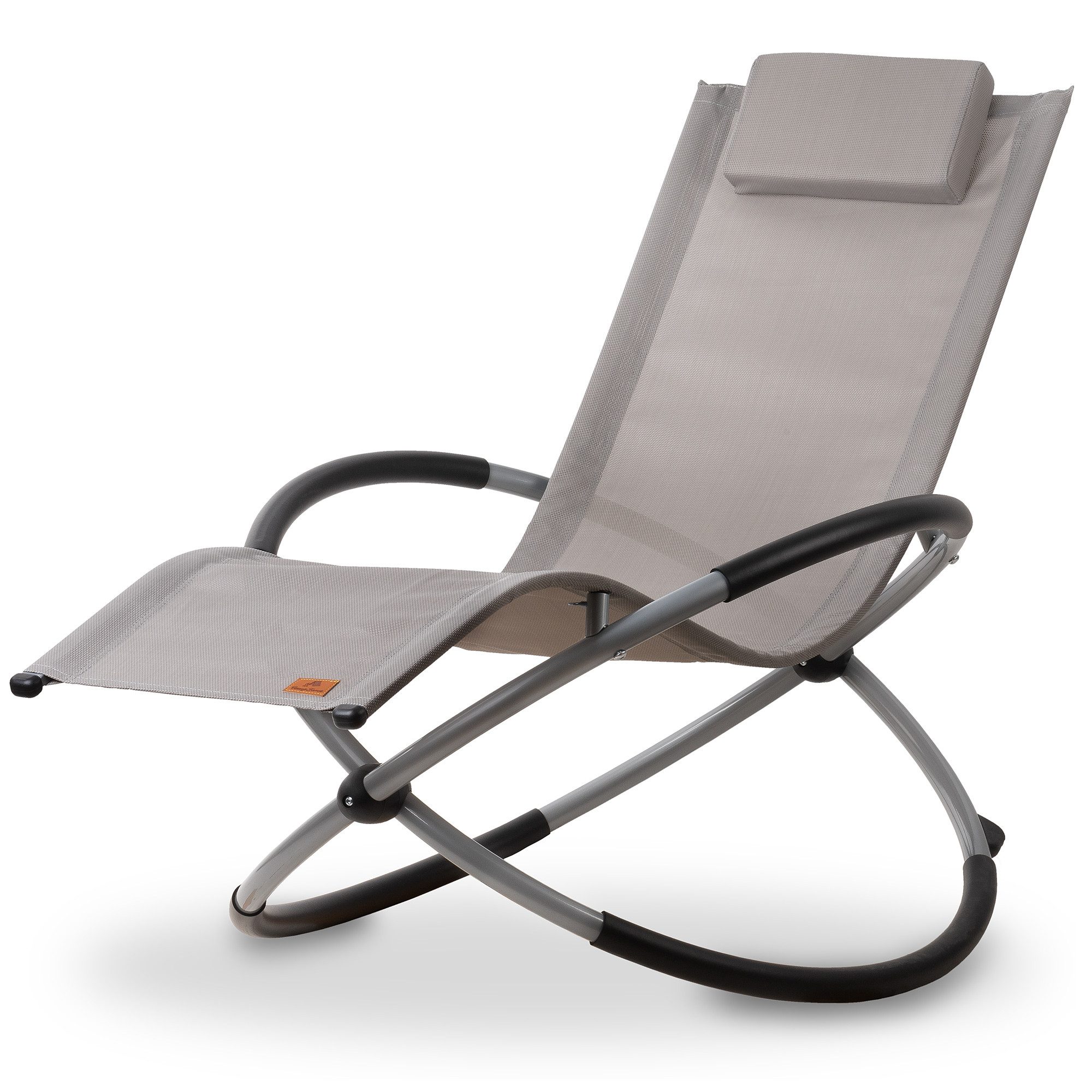 CampFeuer Gartenliege Relaxliege, Grau, Gartenliege klappbar günstig online kaufen