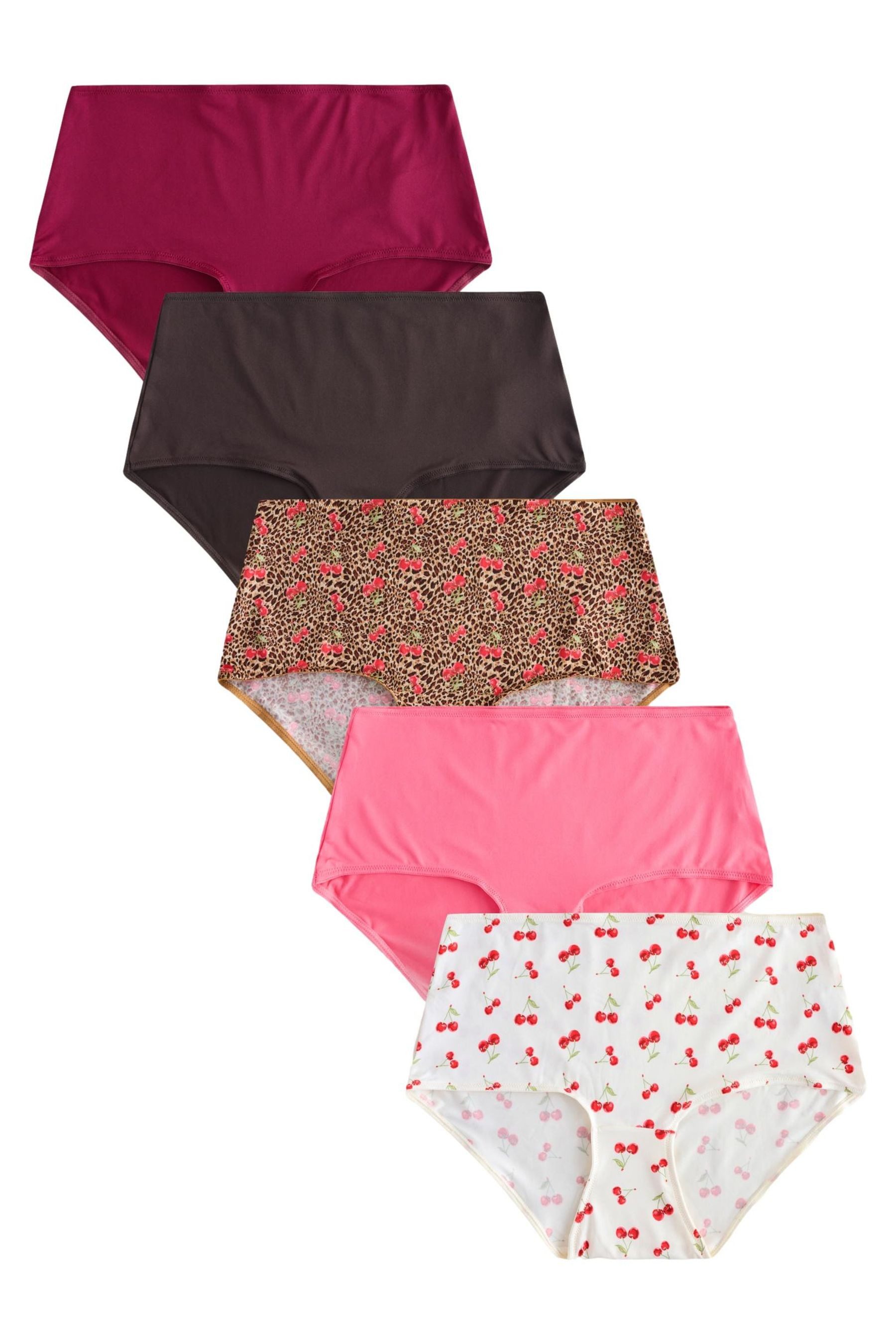 Midislip 5er-Pack Mikrofaser-Slips, Midi