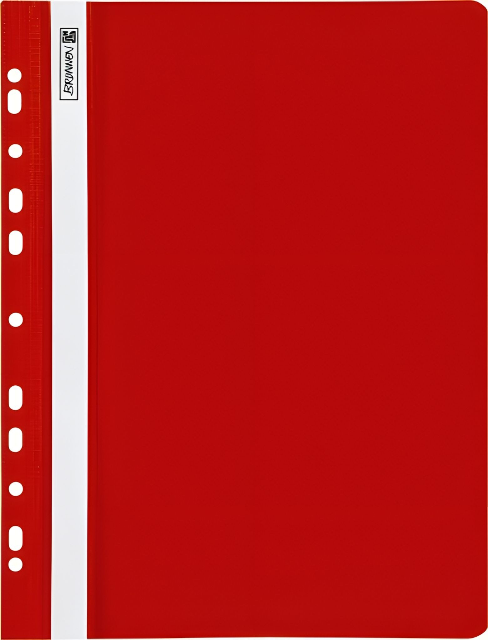 BRUNNEN Hefter BRUNNEN Schnellhefter A4 gelocht rot 102015220