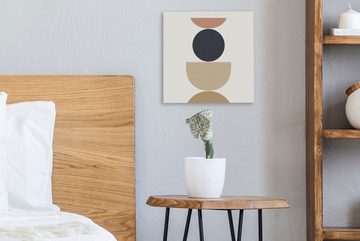 OneMillionCanvasses® Leinwandbild Kreis - Geometrische Figuren - Abstrakt, (1 St), Leinwand Bilder für Wohnzimmer Schlafzimmer