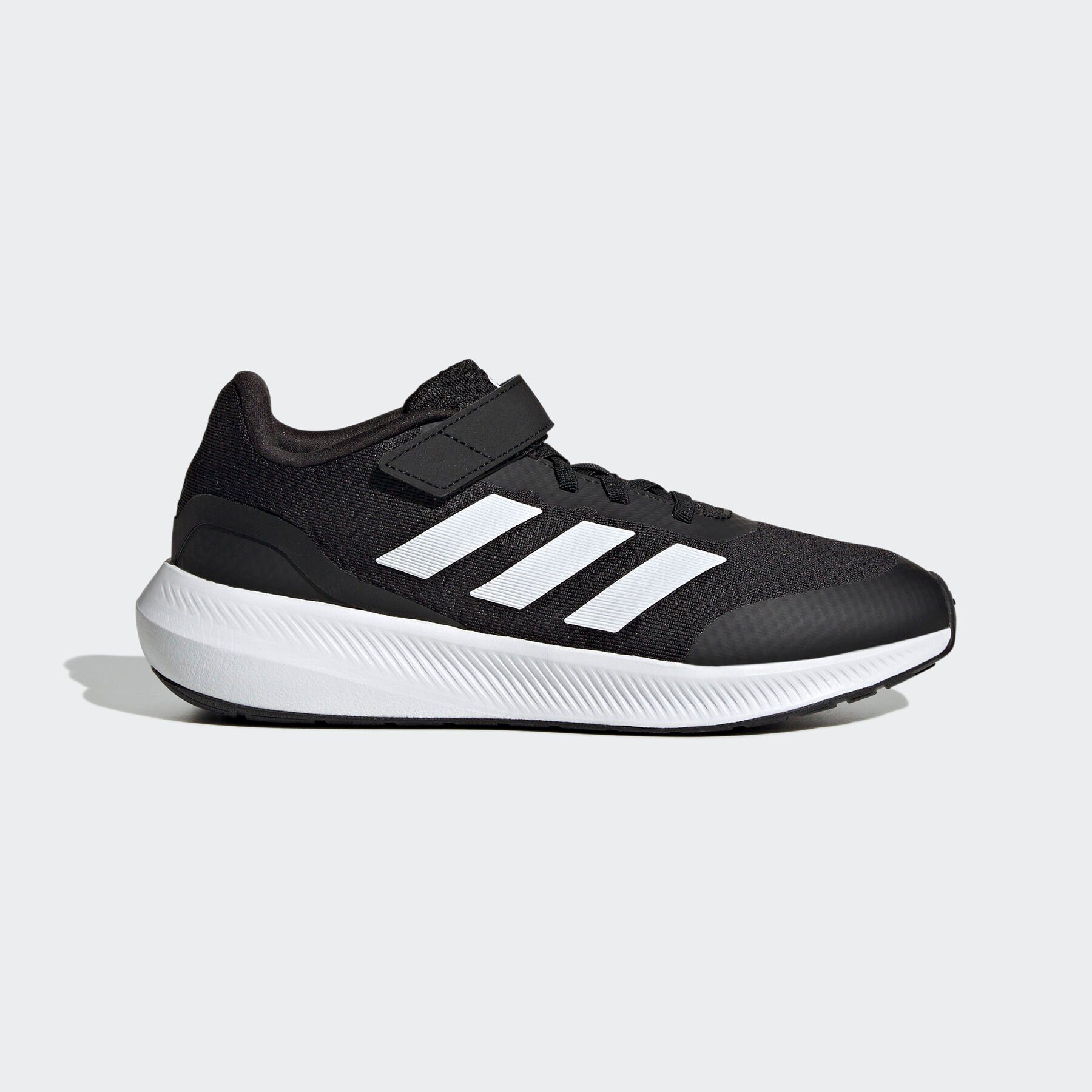 adidas LACE RUNFALCON Sportswear Sneaker 3.0 schwarz-weiß TOP STRAP ELASTIC