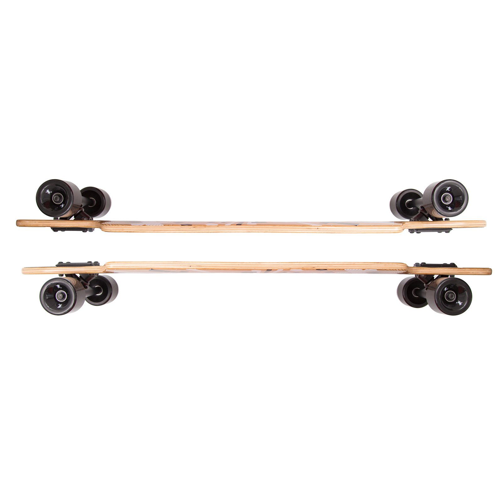 Apollo Longboard Twin Tip DT Longboard 40", aus Holz mehrlagig verleimt für Idealen Flex & Stabilität