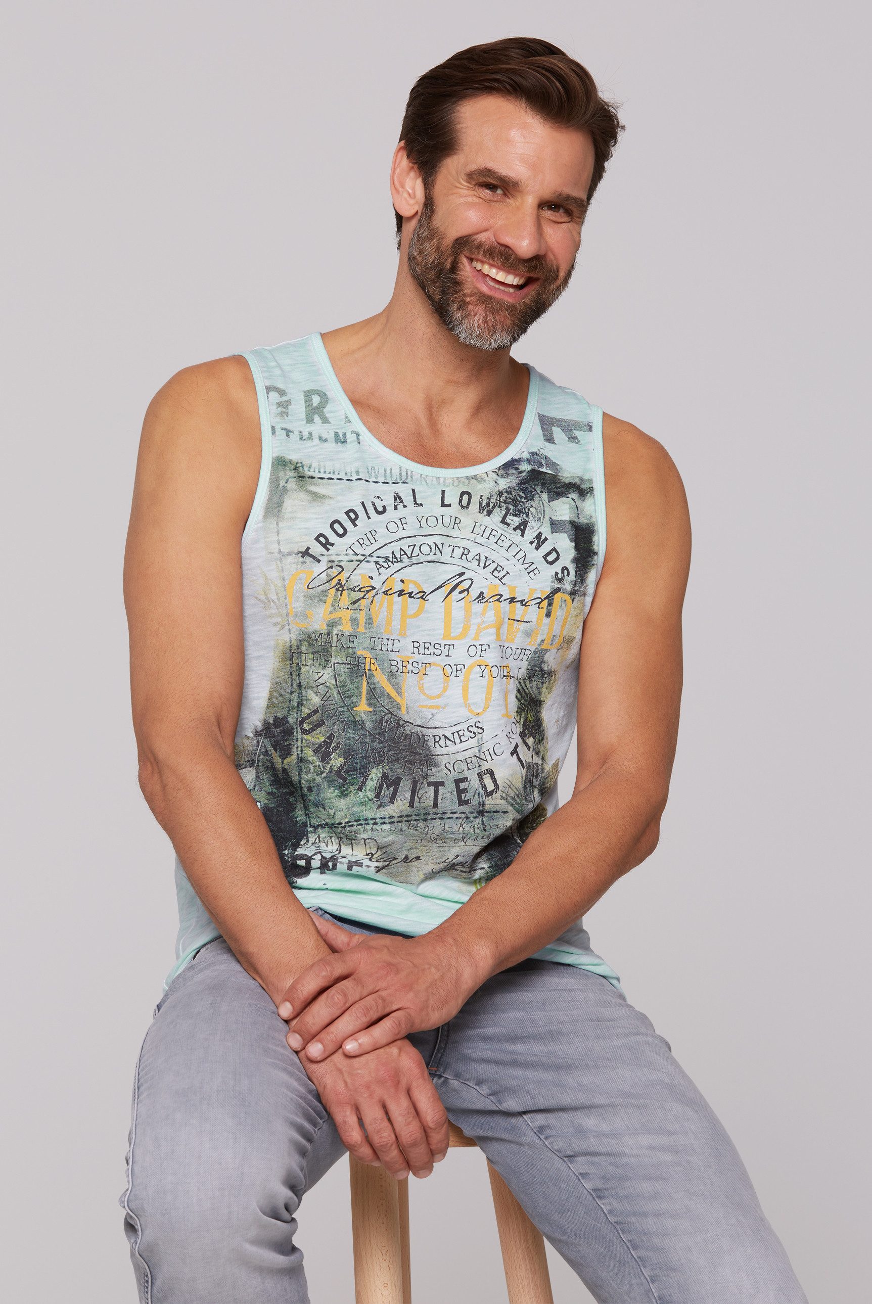 CAMP DAVID Tanktop aus Baumwolle