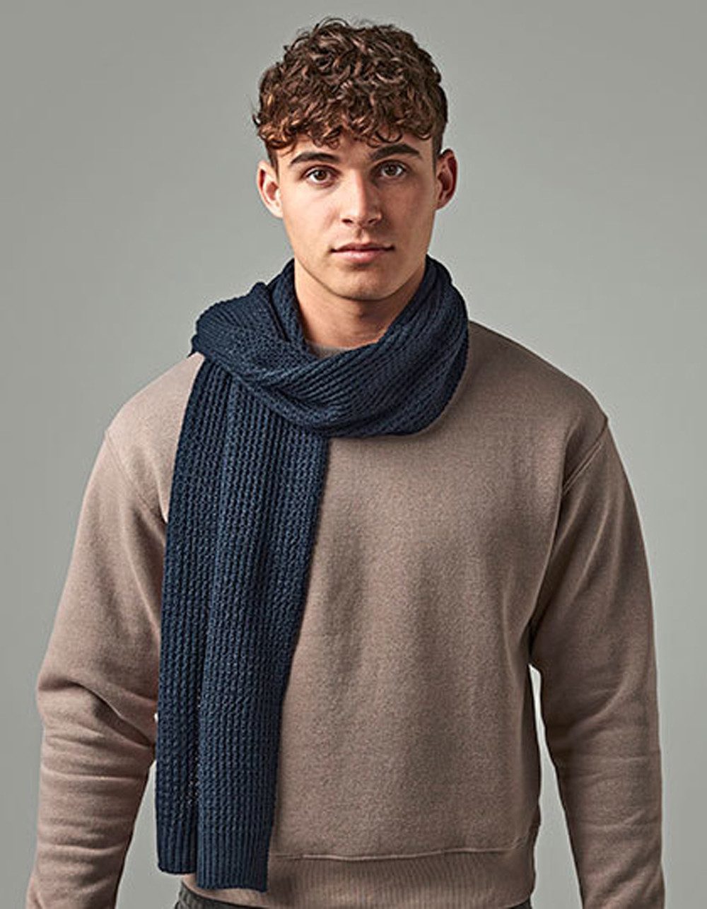 Beechfield® Modeschal Schal aus Waffelstrick Scarf, (Spar-Set, 2er Pack), angenehmer Tragekomfort