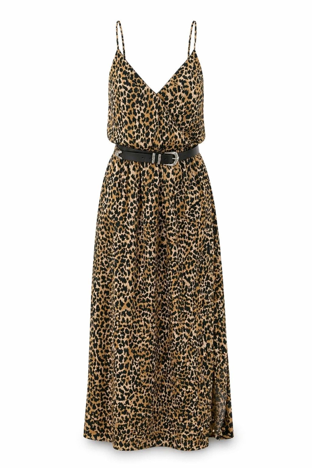 Freeman T. Porter Sommerkleid Raelle Houba Kleid - Maxikleid Damen - Kleid Leopardenmuster