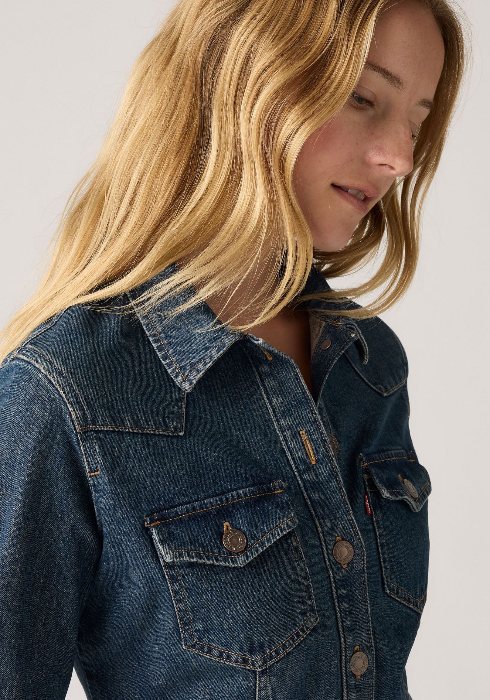 Levi's® Jeanskleid FLYNN WESTERN COR Western-Style