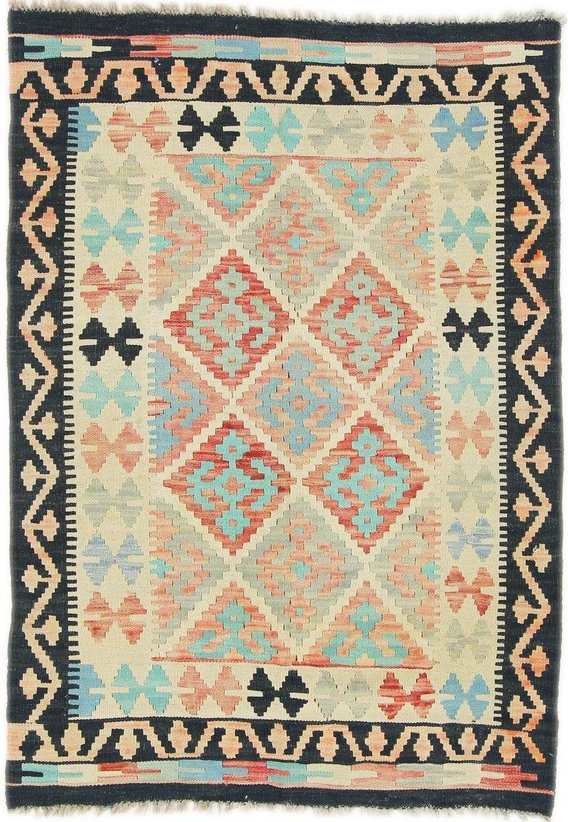 Orientteppich Kelim Afghan Heritage 102x146 Handgewebter Moderner Orientteppich, Nain Trading, rechteckig, Höhe: 3 mm | Kurzflor-Teppiche