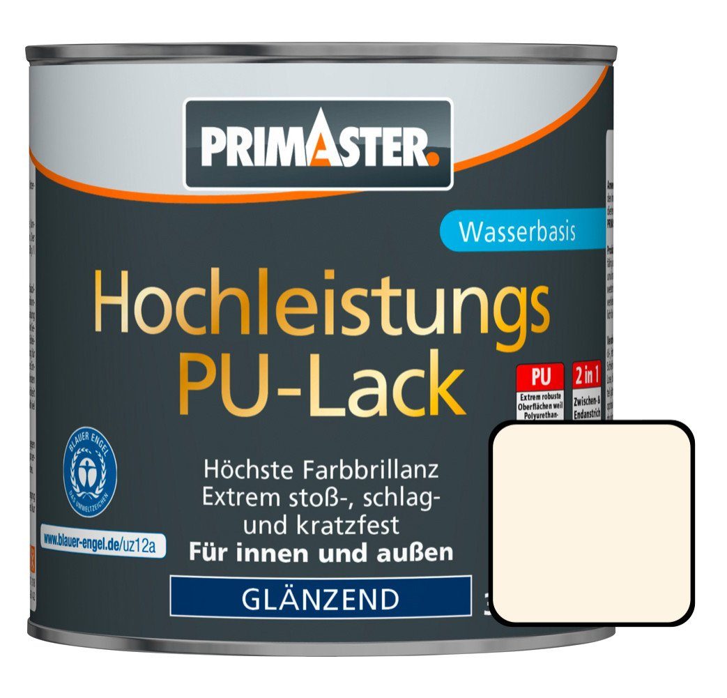 Primaster RAL 9001 PU-Lack Primaster Acryl-Buntlack 125 cremeweiß ml