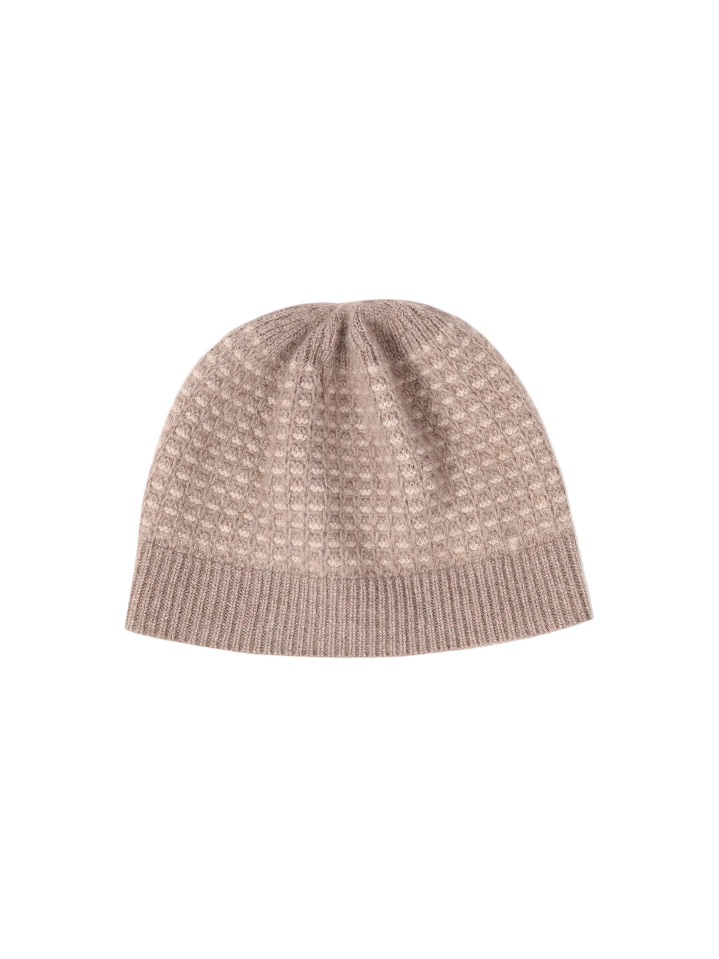 Beanie Waffelstrick Kaschmir-Mütze