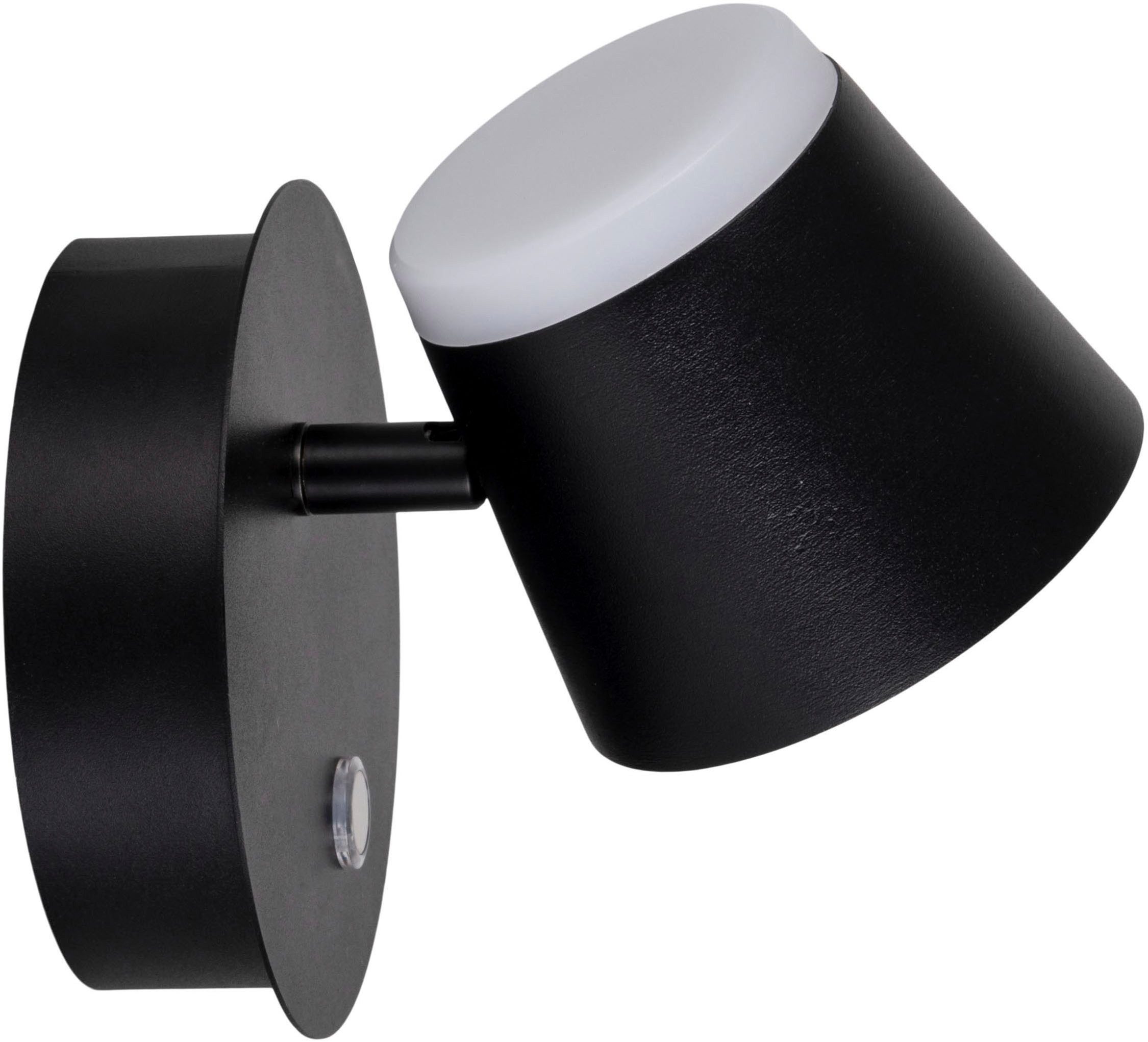 näve LED Wandleuchte Tondo, Dimmfunktion, Memoryfunktion, USB-Ladefunktion, LED fest integriert, Warmweiß, magnetisch, Akku Aufladung per USB-C Kabel, dimmbar per touch, Memory