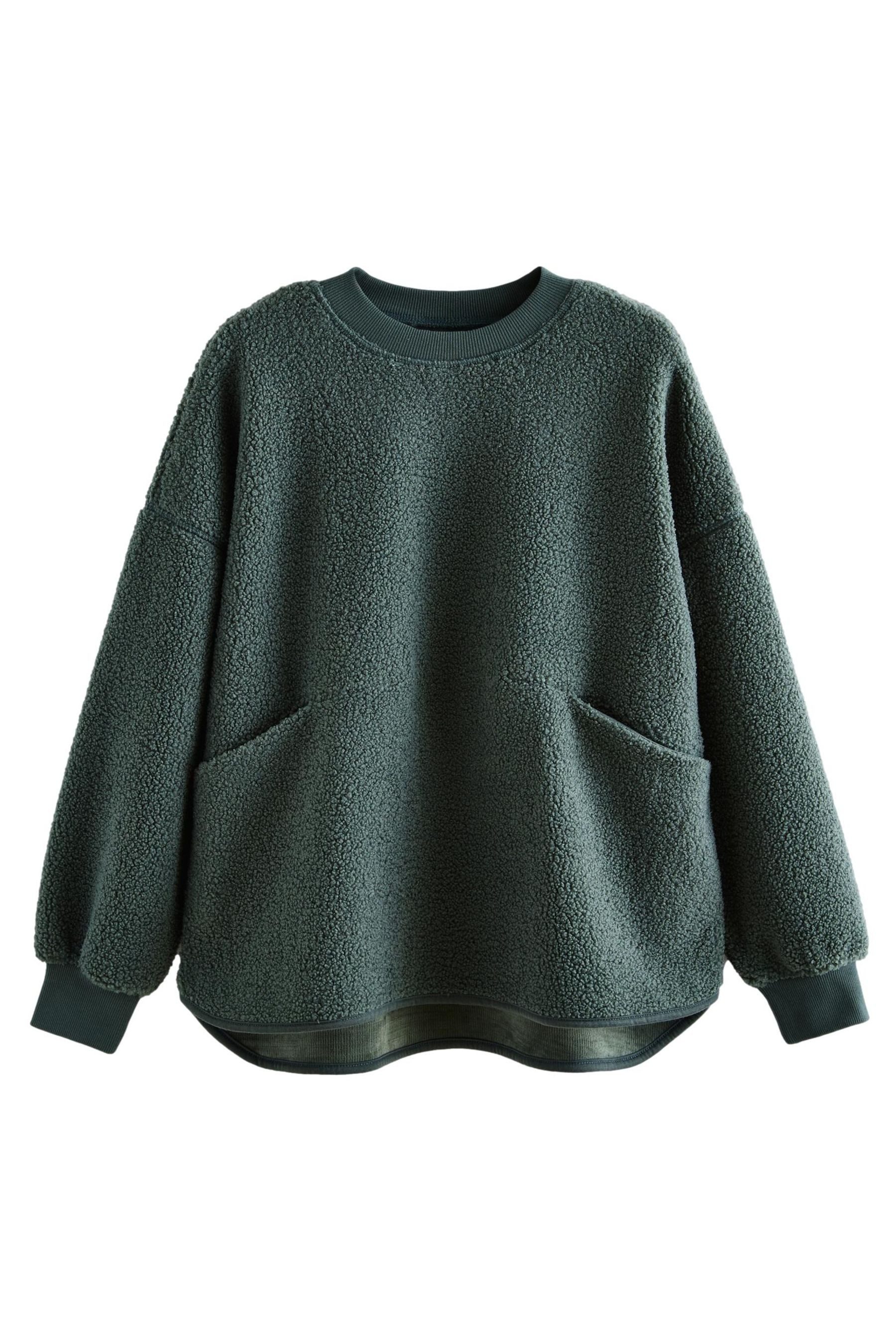 Next Fleecepullover Relaxed Fit Sweathirt mit günstig online kaufen