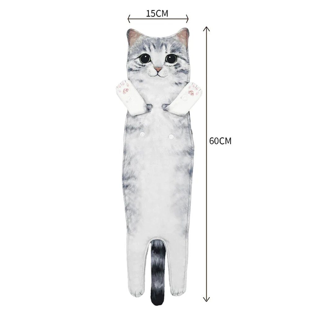 Niedliches Zum cat Handtuch Mehrzweck-Mikrofaser-Gesichtshandtuch, Katzenhandtuch, Blusmart ocelot Set