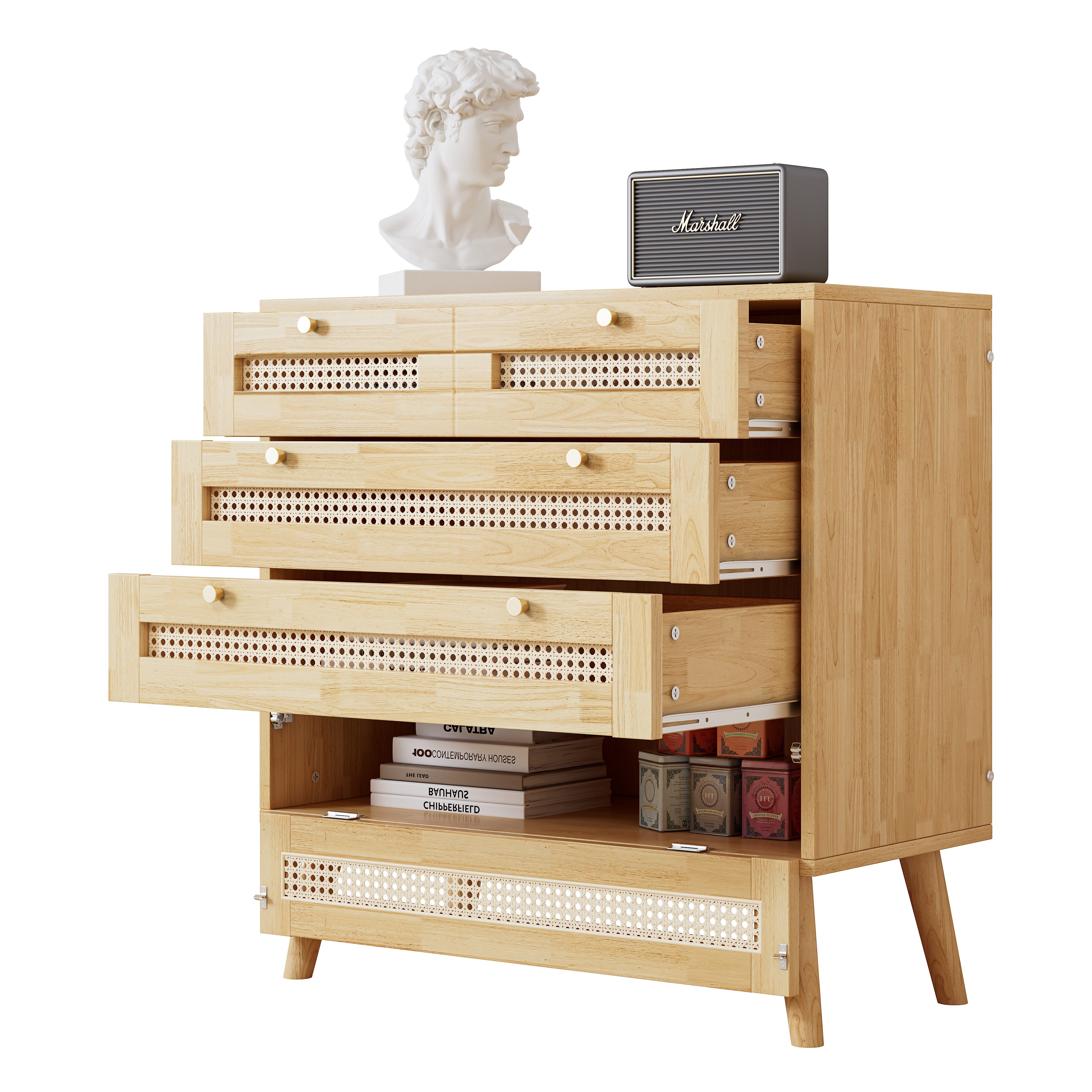 HAUSS SPOLE Wohnzimmer-Set Kommode mit 3 günstig online kaufen