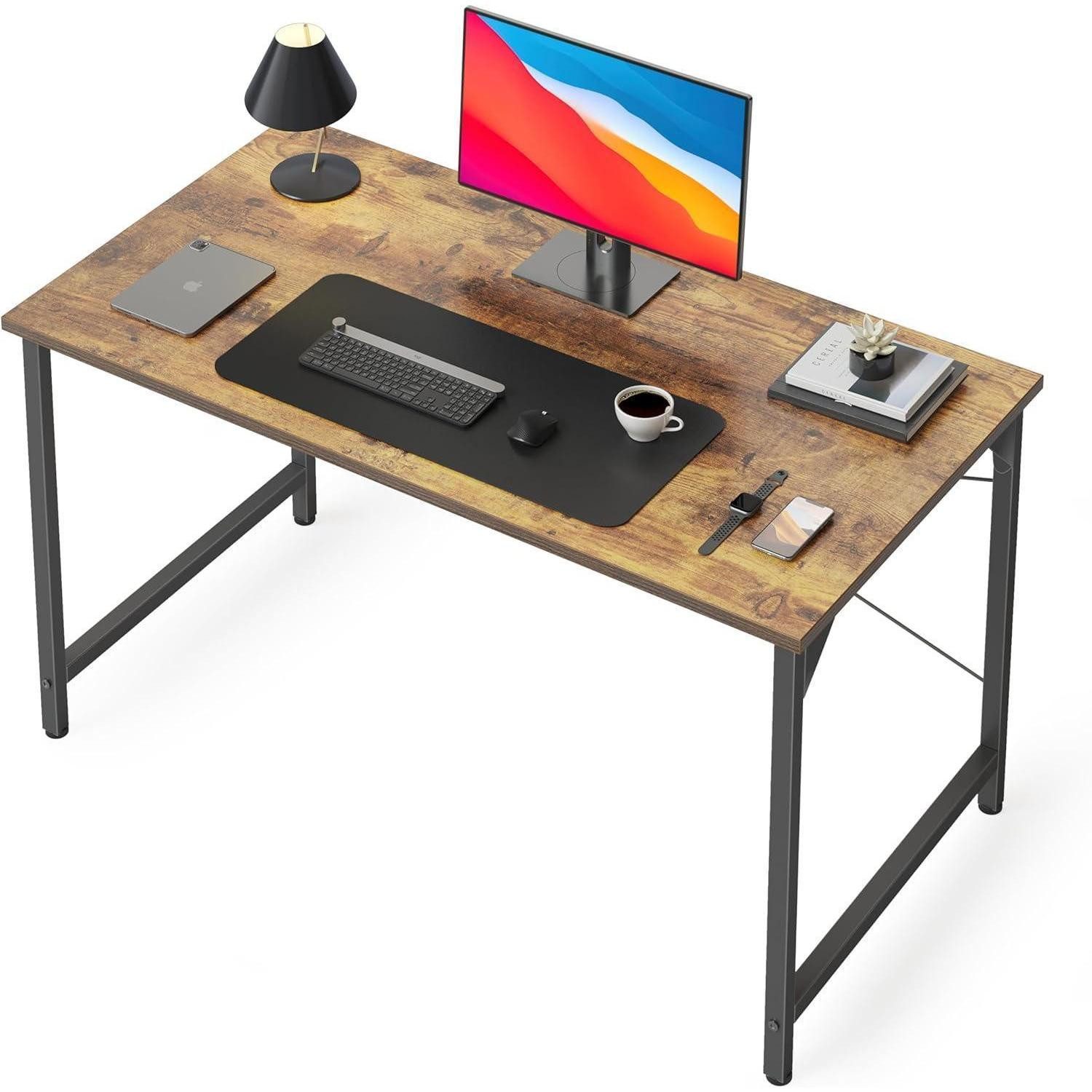 LuxusKollektion Computertisch Kleiner Schreibtisch 100x48x75 cm Industrie-Design Vintagebraun