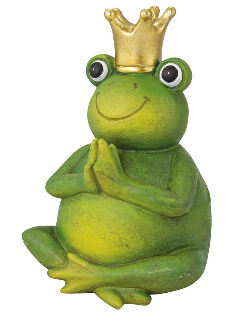 Dekoobjekt Riffelmacher Yoga Froschkönig 20 cm 07981, Dekofi