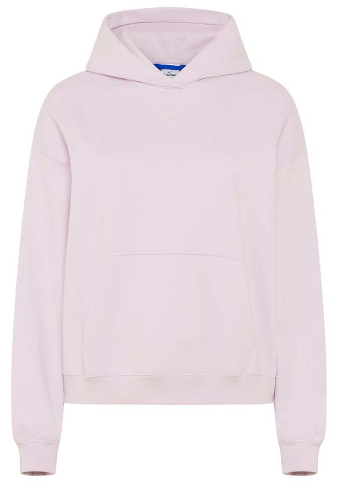 Nike Sportswear Kapuzensweatshirt W NK STDO FLC MW OS PO HDY mit Rundhalsausschnitt, aus Baumwolle und Polyester, in normaler Länge