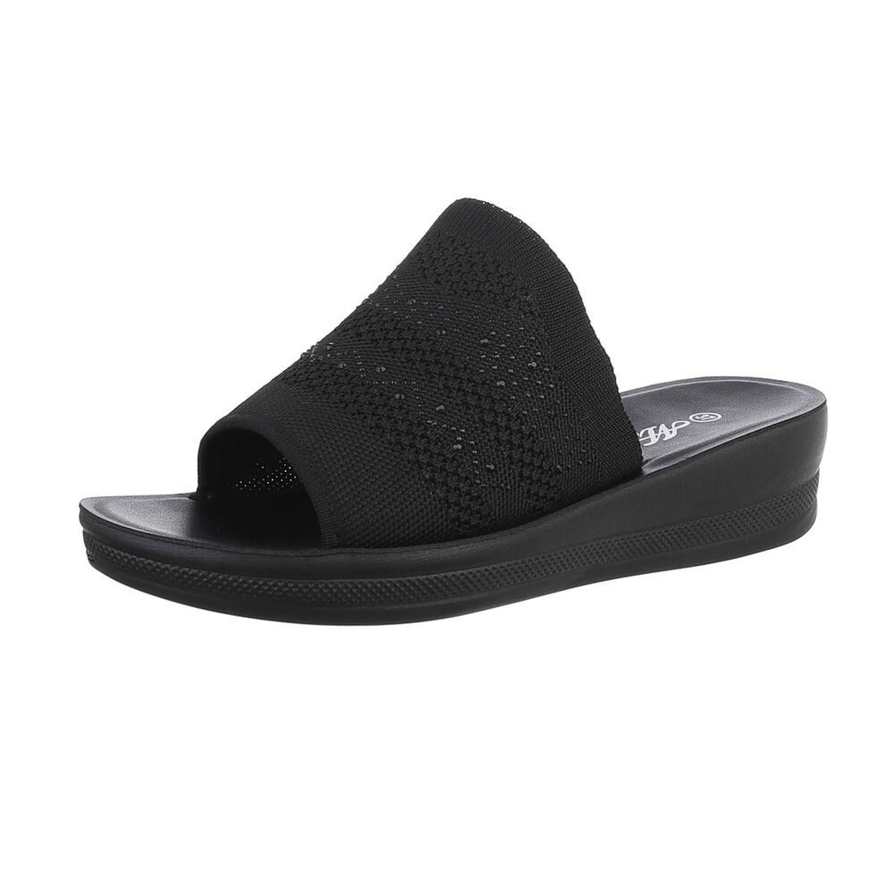 Ital-Design Damen Mules Freizeit Pantolette (86527303) Keilabsatz/Wedge Kei günstig online kaufen