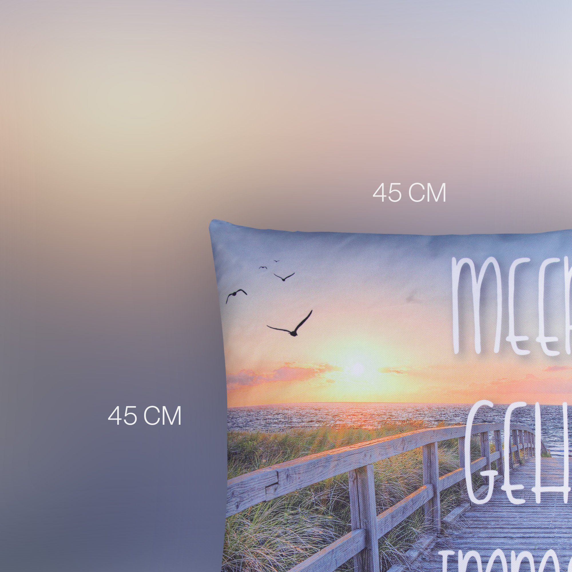 Bestlivings Dekokissen Outdoor Garten/Terrasse 45x45 cm, Polyester, wasserabweisend, Füllgewicht ca. 330 g, Reißverschluss