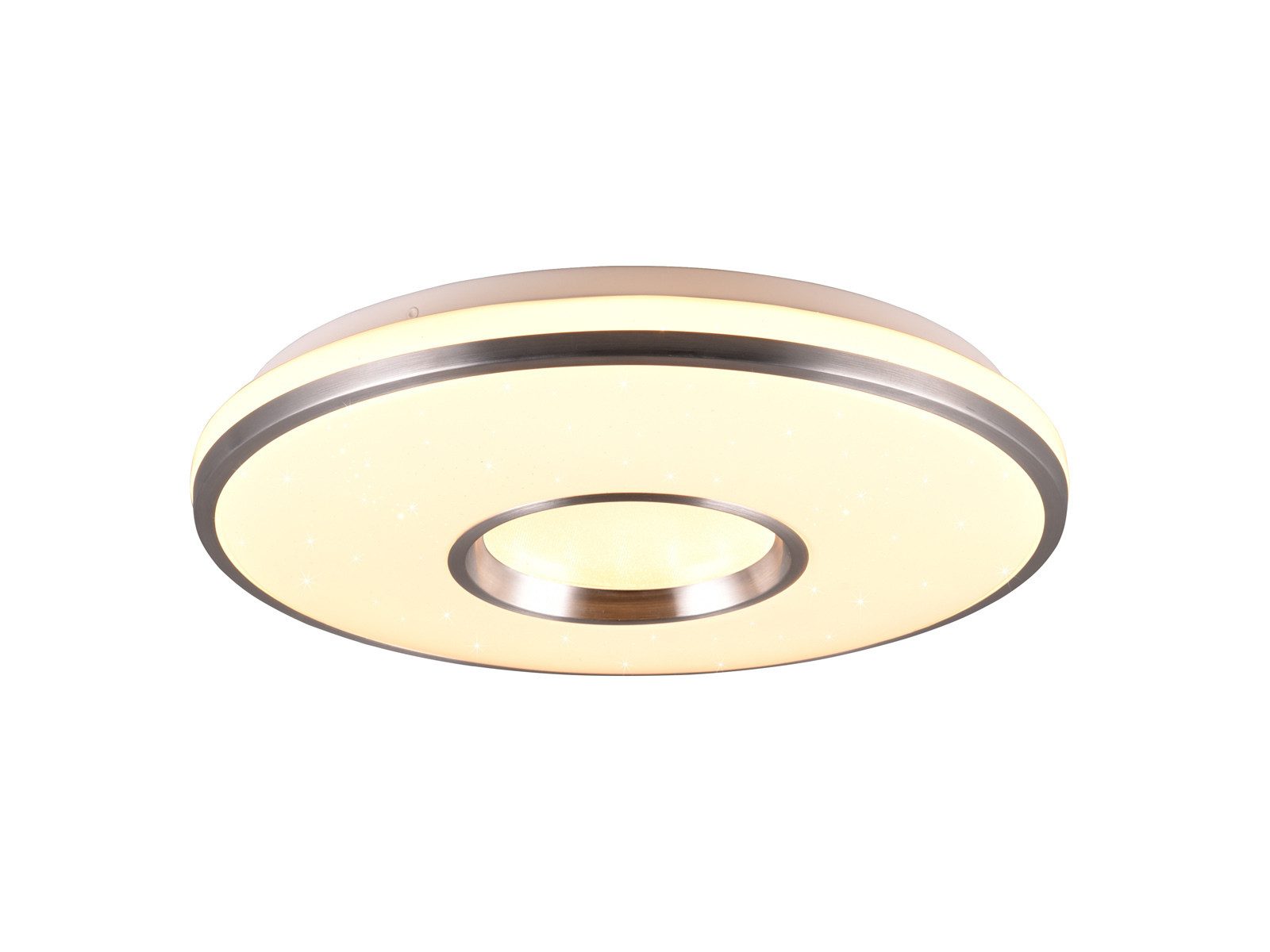 Reality Leuchten LED Deckenleuchte mit Fernbedienung RGBW & Tageslicht, dimmbar, LED fest integriert, Neutralweiß, Warmweiß, Tageslichtweiß, Ø 39cm Sternenhimmel-Lampe Tageslichtlampe Decke flach mit Farbwechsel