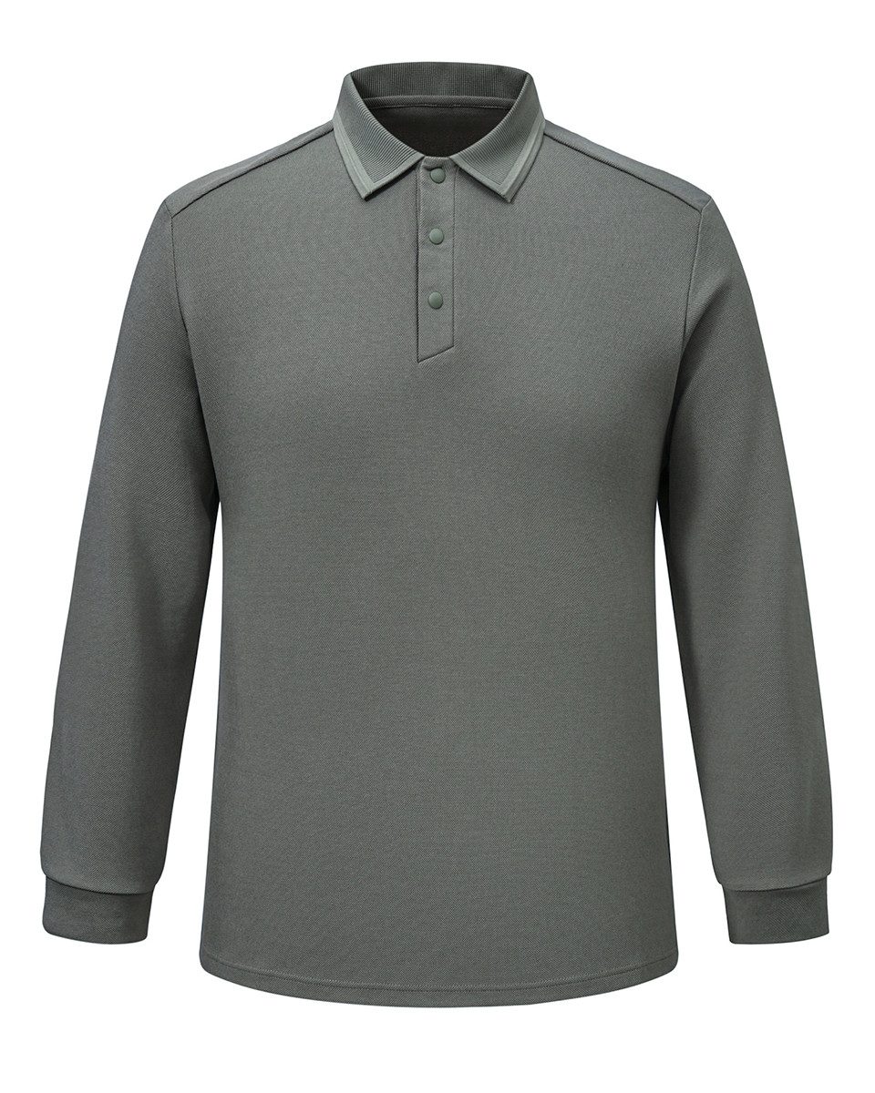 Allthemen Langarm-Poloshirt