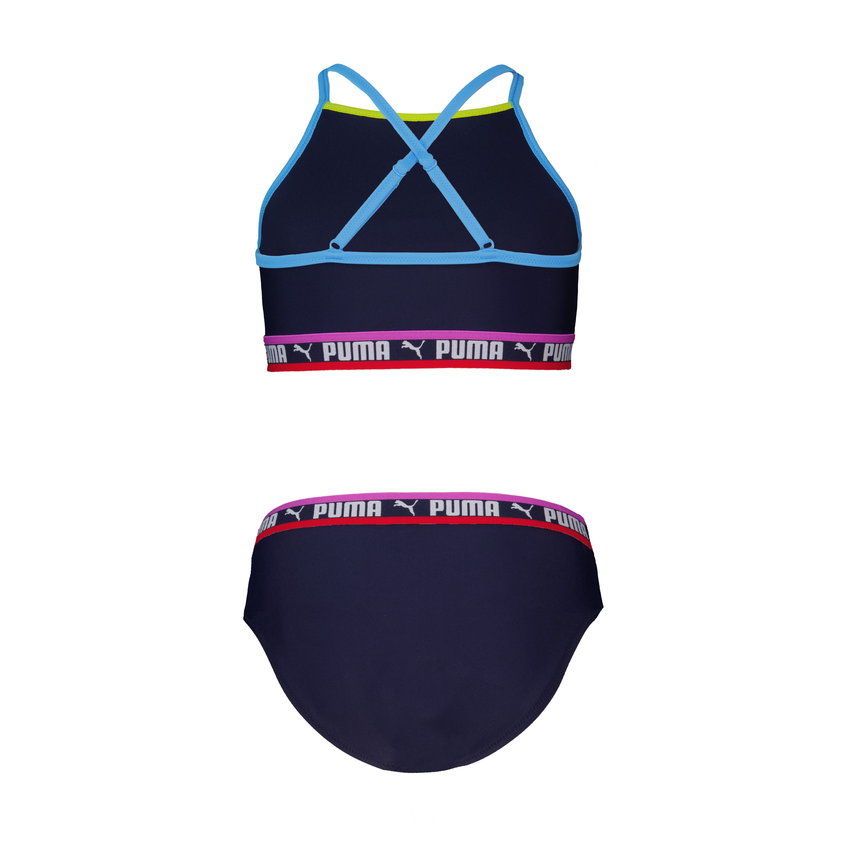 PUMA Triangel-Bikini PUMA SWIM GIRLS PLACED PRINT BIKINI SET (Set) Big-Wording, Logoschriftzug