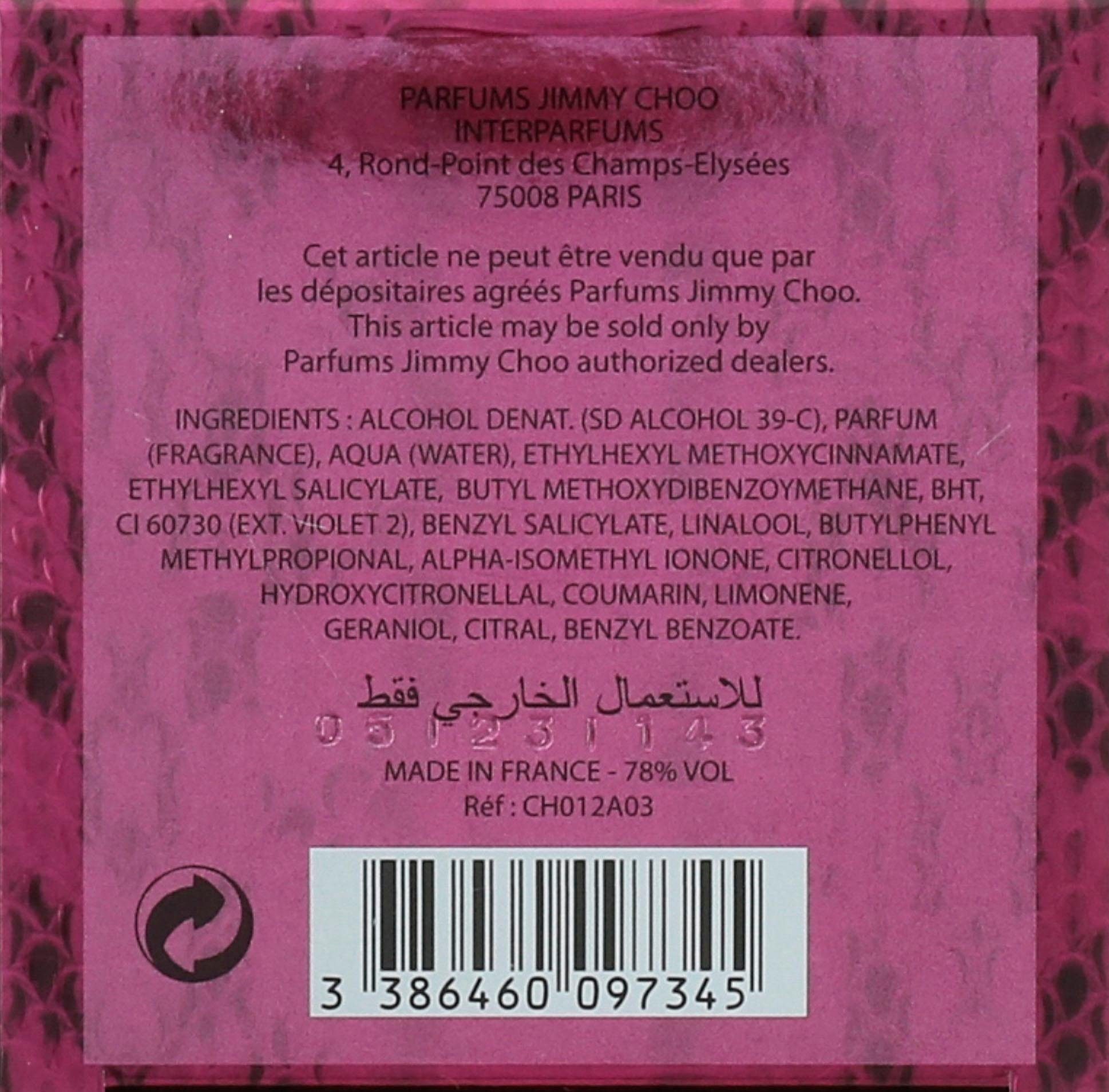 JIMMY CHOO Eau de Parfum Fever, mit verführerischer Sinnlichkeit