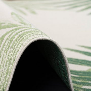 Outdoorteppich In- und Outdoor Teppich Carpetto Blätter Bordüre, Pergamon, Rechteckig, Höhe: 6 mm