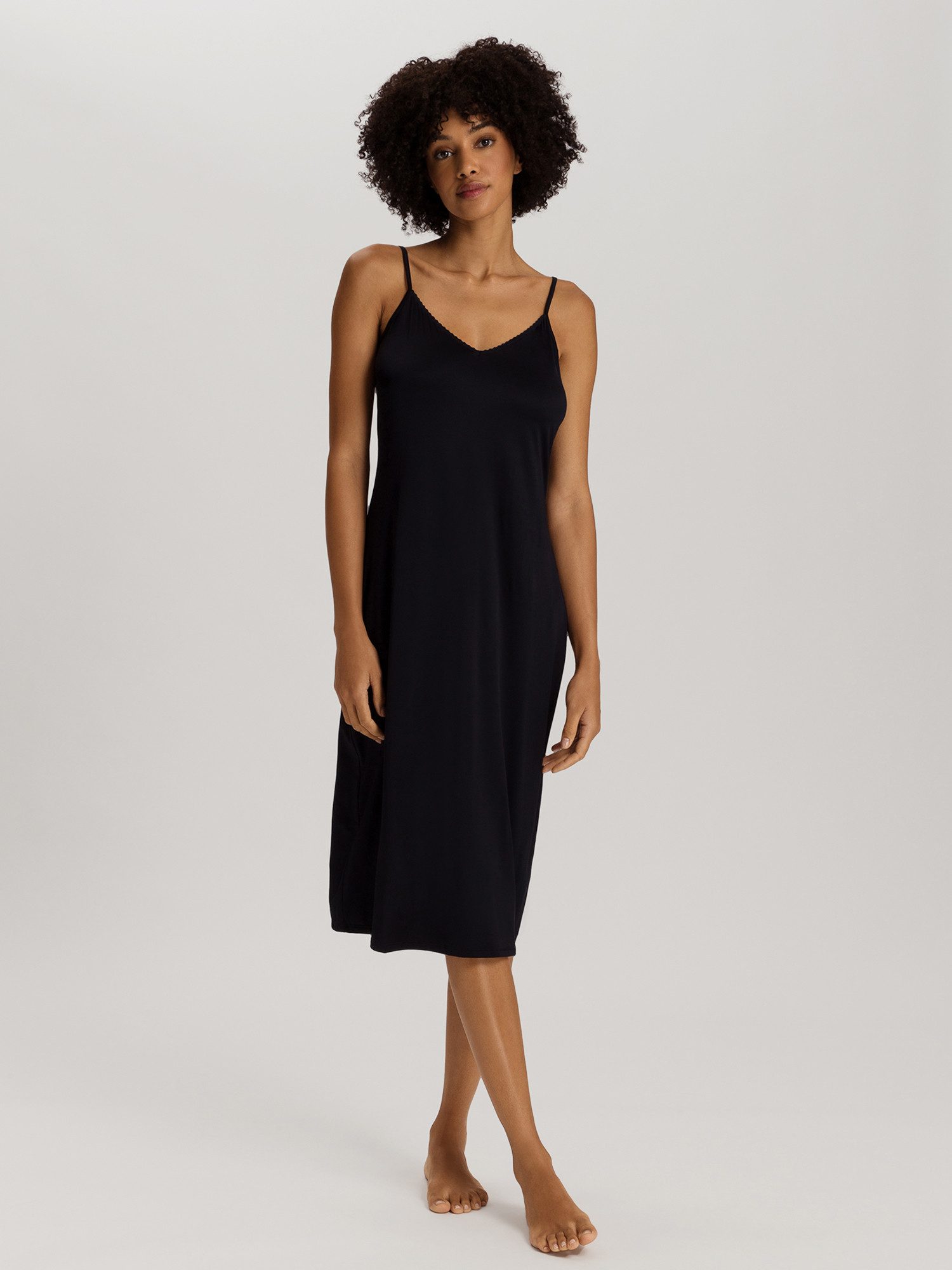 Hanro Nachthemd Satin Deluxe Nacht-hemd schlafmode sleepwear