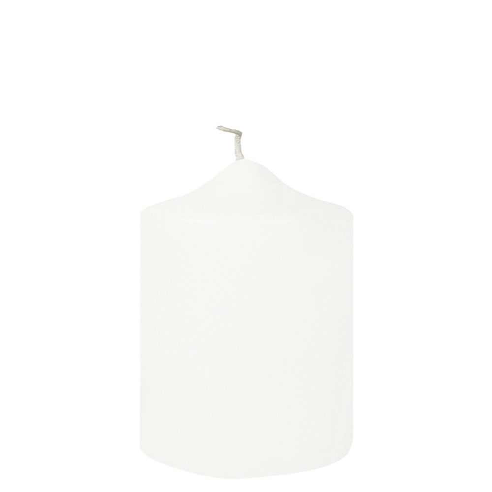 Fink Stumpenkerze FINK Stumpenkerze Candle - weiß - H. 10cm x B. 8cm x D. 8cm (1 Stück)