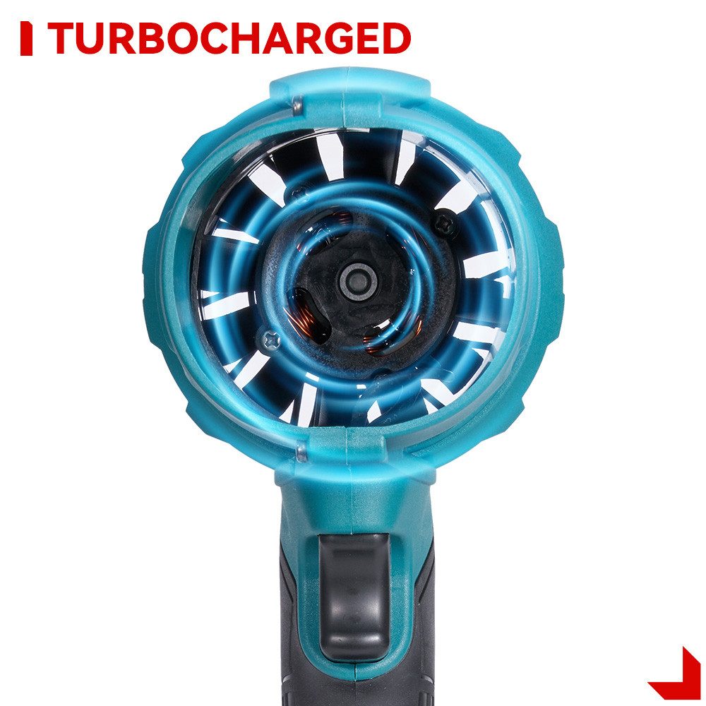 ONEVAN Akku-Laubbläser Turbo Gebläse, mit 2x 4.5Ah Akkus, 160 m/s Elektrische Staubgebläse, 28000 U/min Mini Akku Gebläse, Tragbares Kabelloser Laubbläser