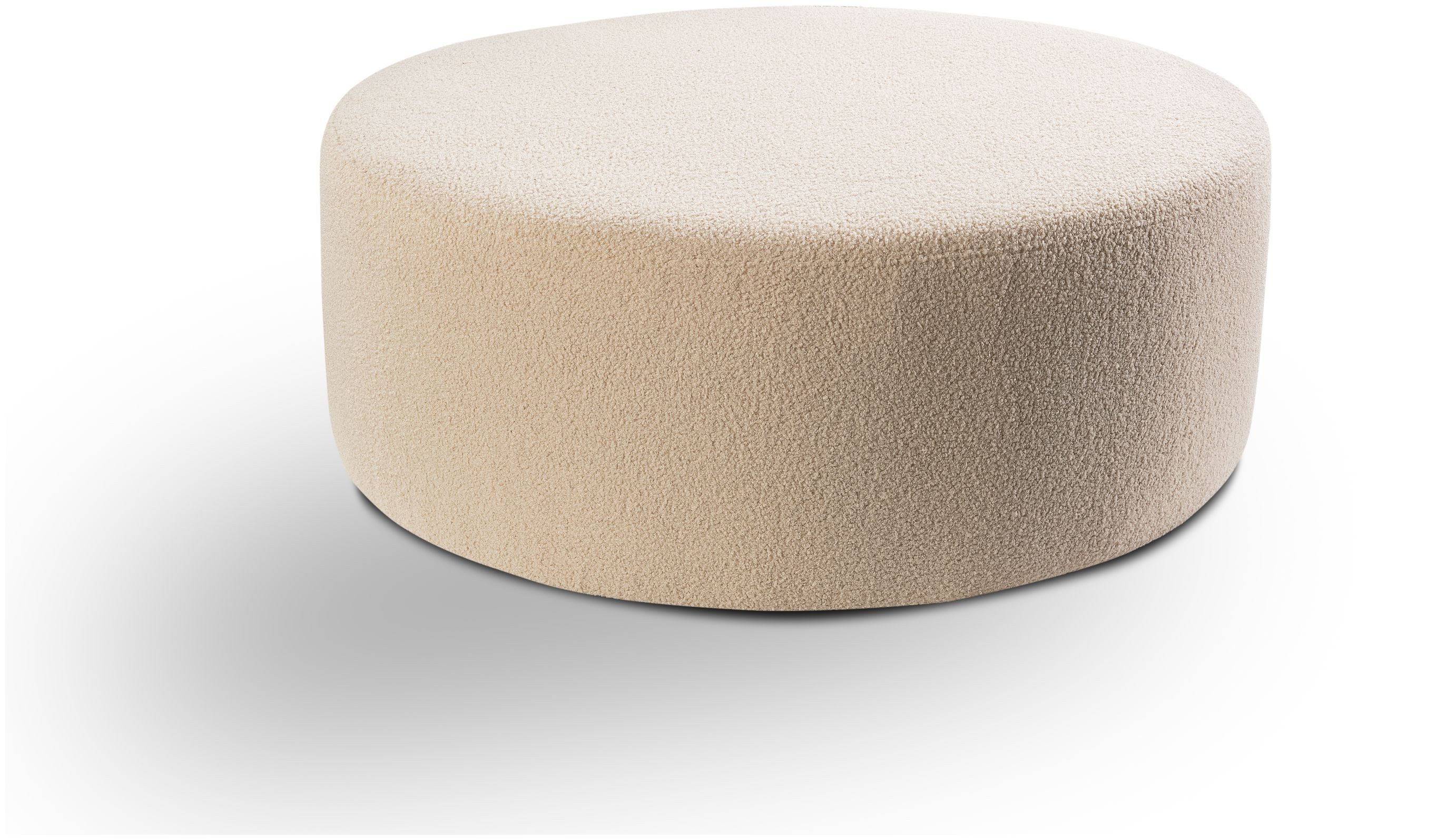 xonox.home Polsterhocker, Hocker groß aus Boucle in beige B/H/T: 103x39x103cm