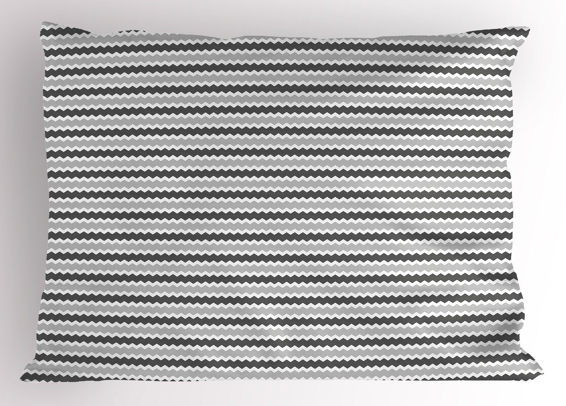Kissenbezüge Dekorativer Standard King Size Gedruckter Kissenbezug, Abakuhaus (1 Stück), Abstrakt Zigzags Muster