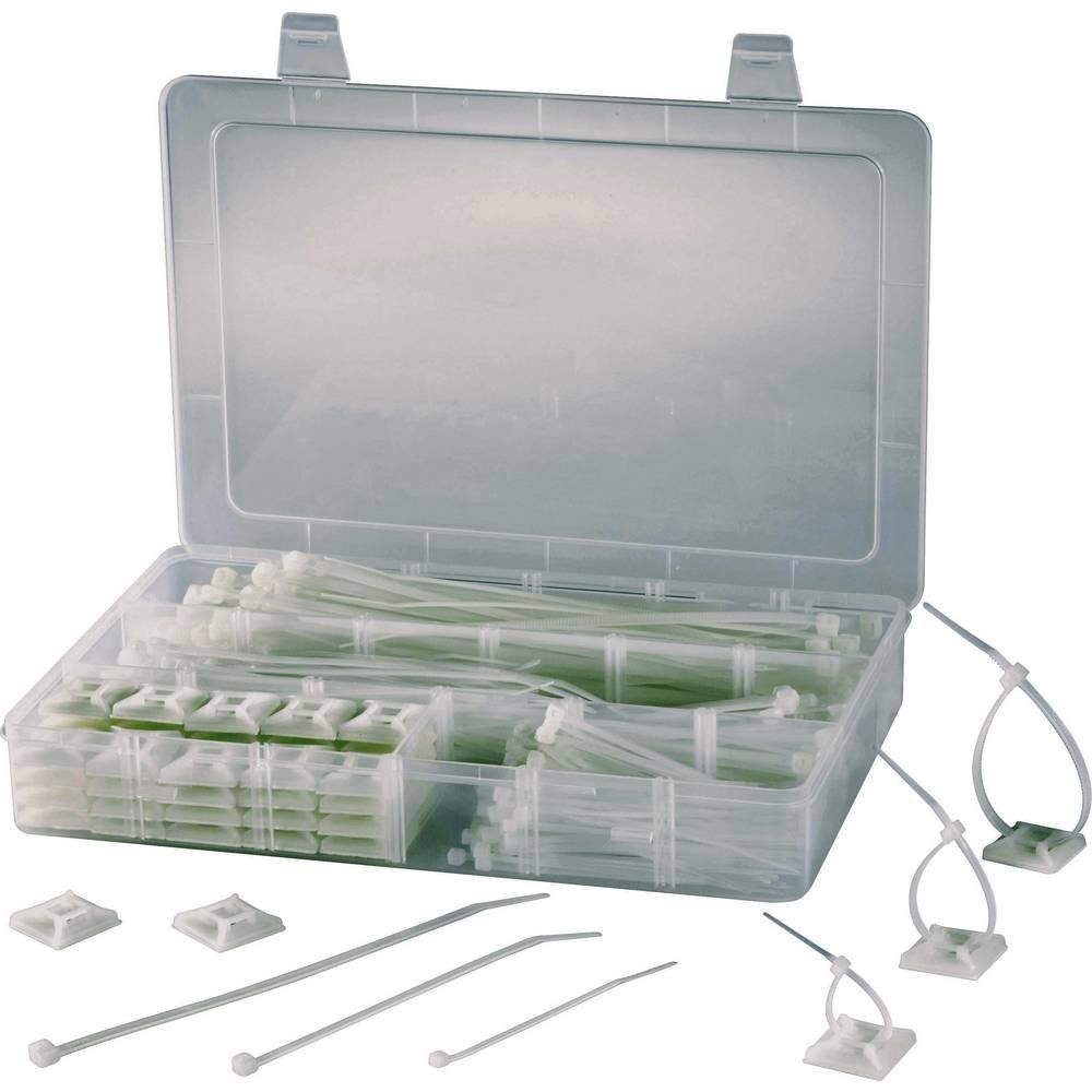 Kabelbinder Kabelbinder- und Klebesockel-Set