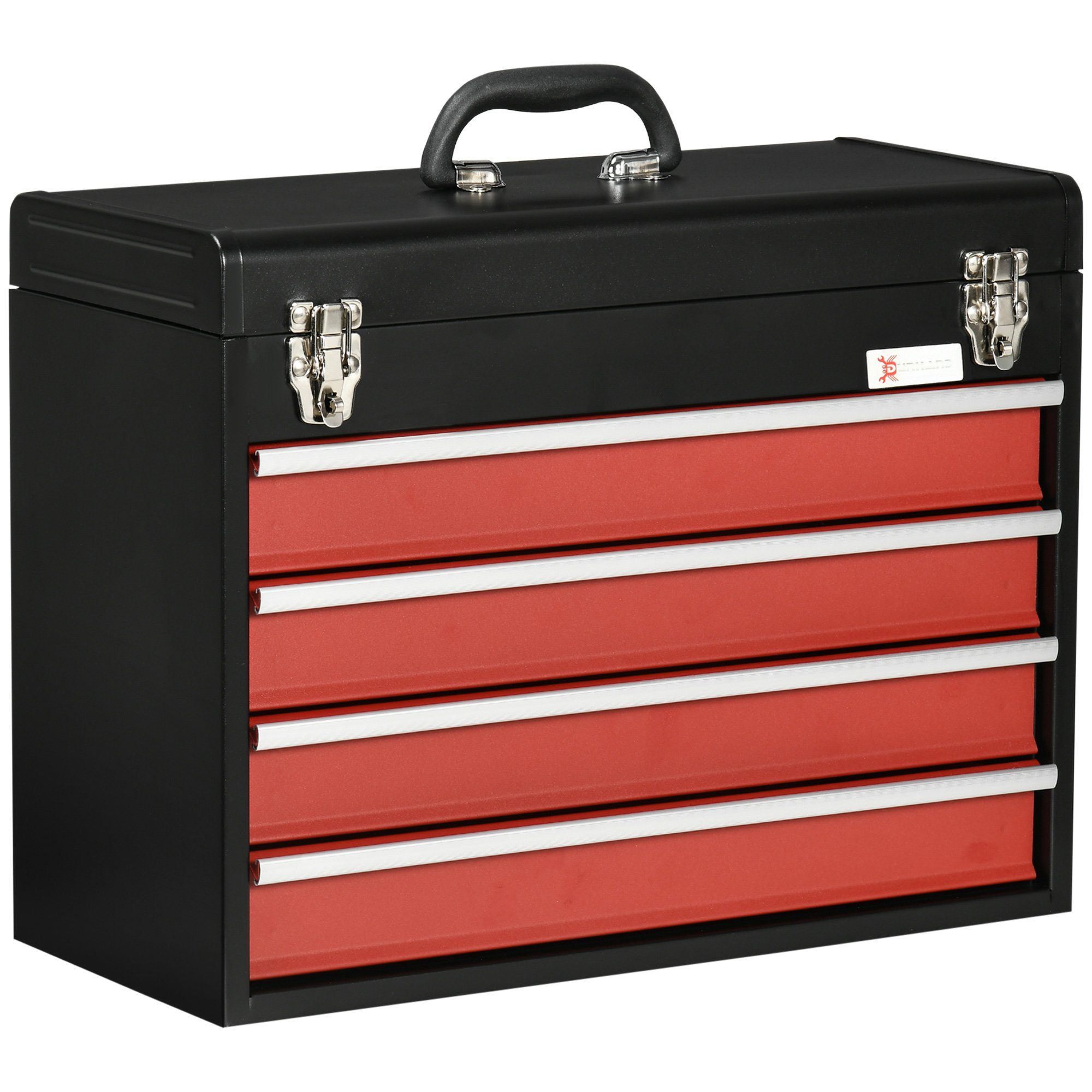 Durhand Werkzeugbox Werkzeugkoffer, 4 Schubladen, cm 51 39.5 22 1 (Set, B,H,T: abschließbar x x x 1 Werkzeugkiste), St