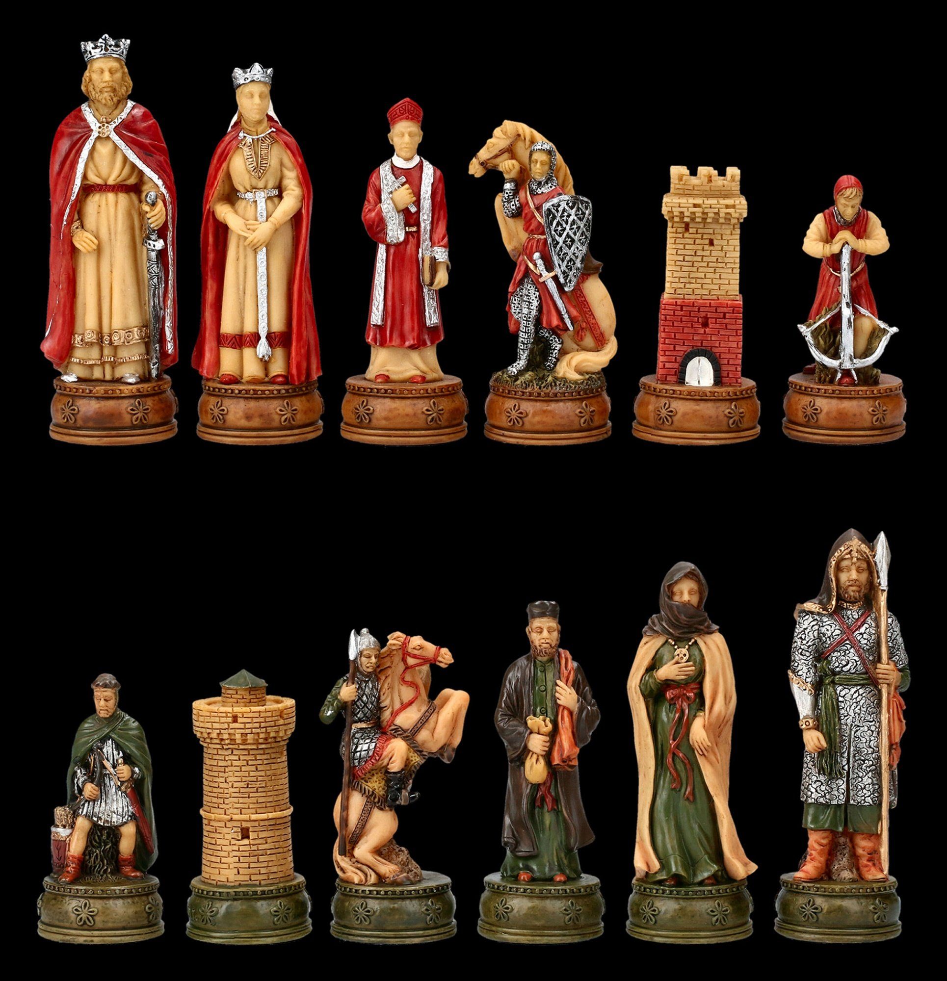 Figuren Shop GmbH Spiel, Schachfiguren Set - Camelot Artus-Sage - Schach Figuren Strategiespiel