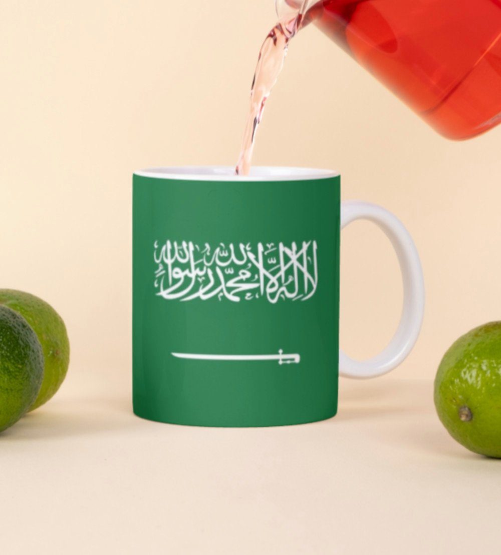 Tinisu Tasse Saudi Arabien Kaffeetasse Flagge Pot Kaffee Tasse National Becher Cup