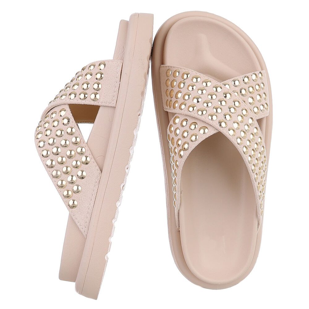 Ital-Design Stylische Damen-Sandalen mit Nieten für günstig online kaufen