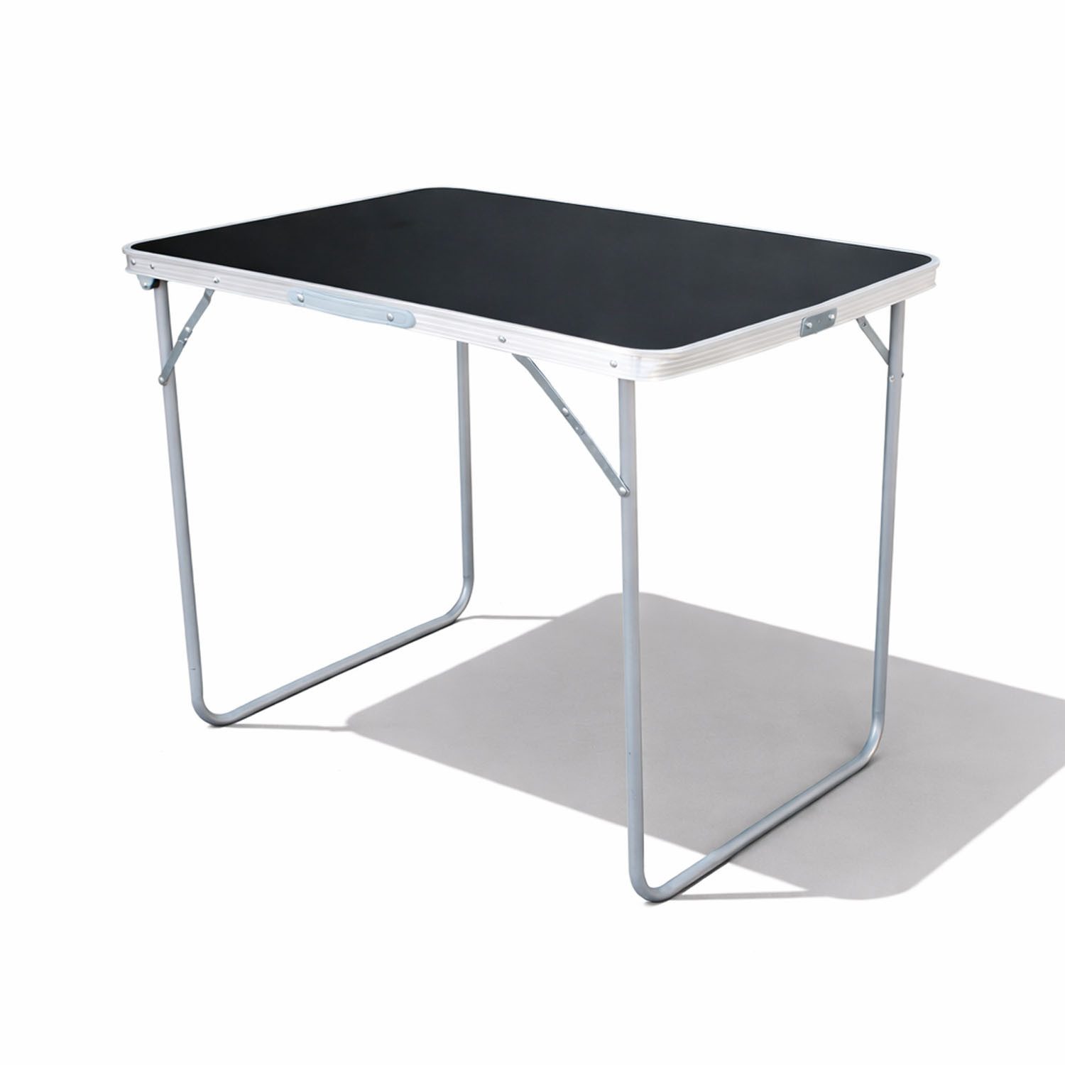 Mojawo Campingtisch Campingtisch schwarz klappbar mit Tragegriff Alu L70xB50xH59cm