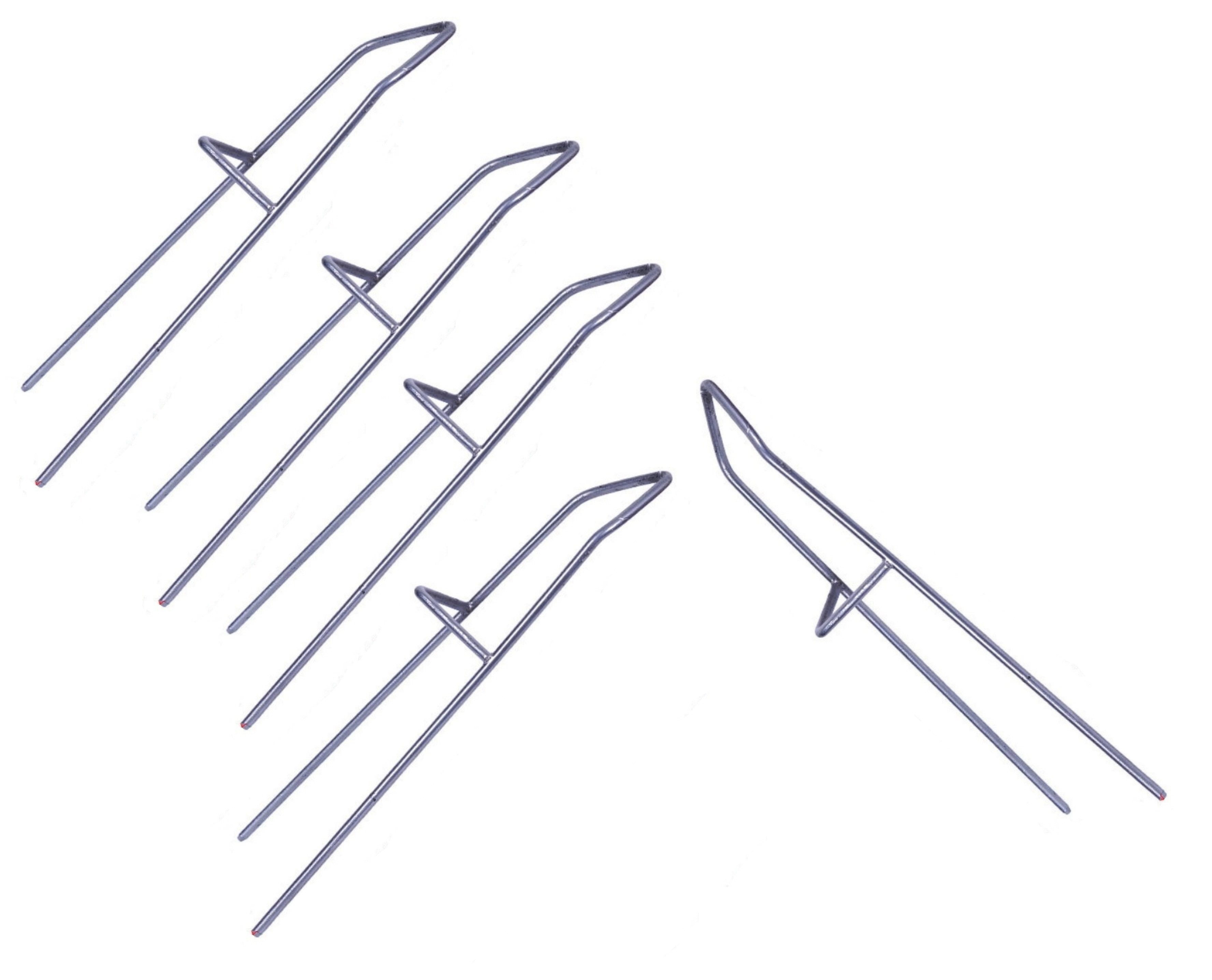 Angelkescher 5er Set Angelrutenhalter Boden, Rutenhalter aus Metall - Rutenständer